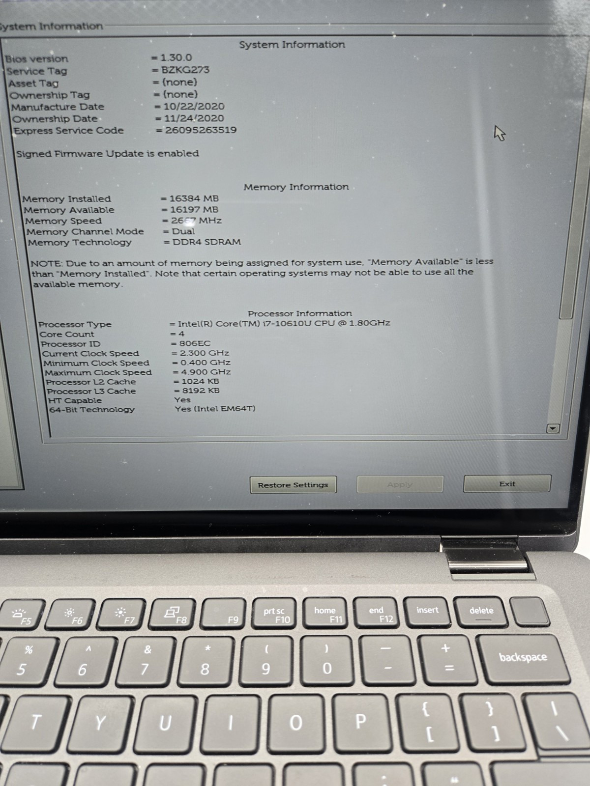Dell Latitude 7410 2-in-1 (Strip On Back Cover Is Torn)