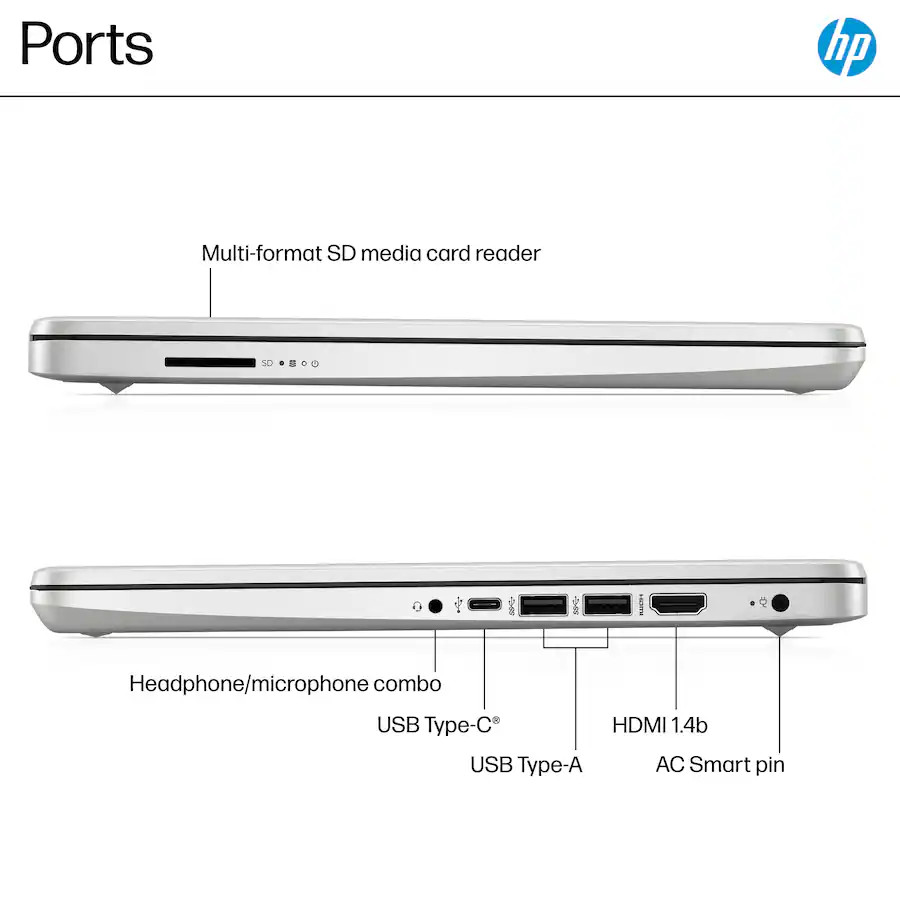 NEW HP – 14″ Laptop – Intel Processor N150 – 4GB Memory – 128GB UFS Windows 11 S