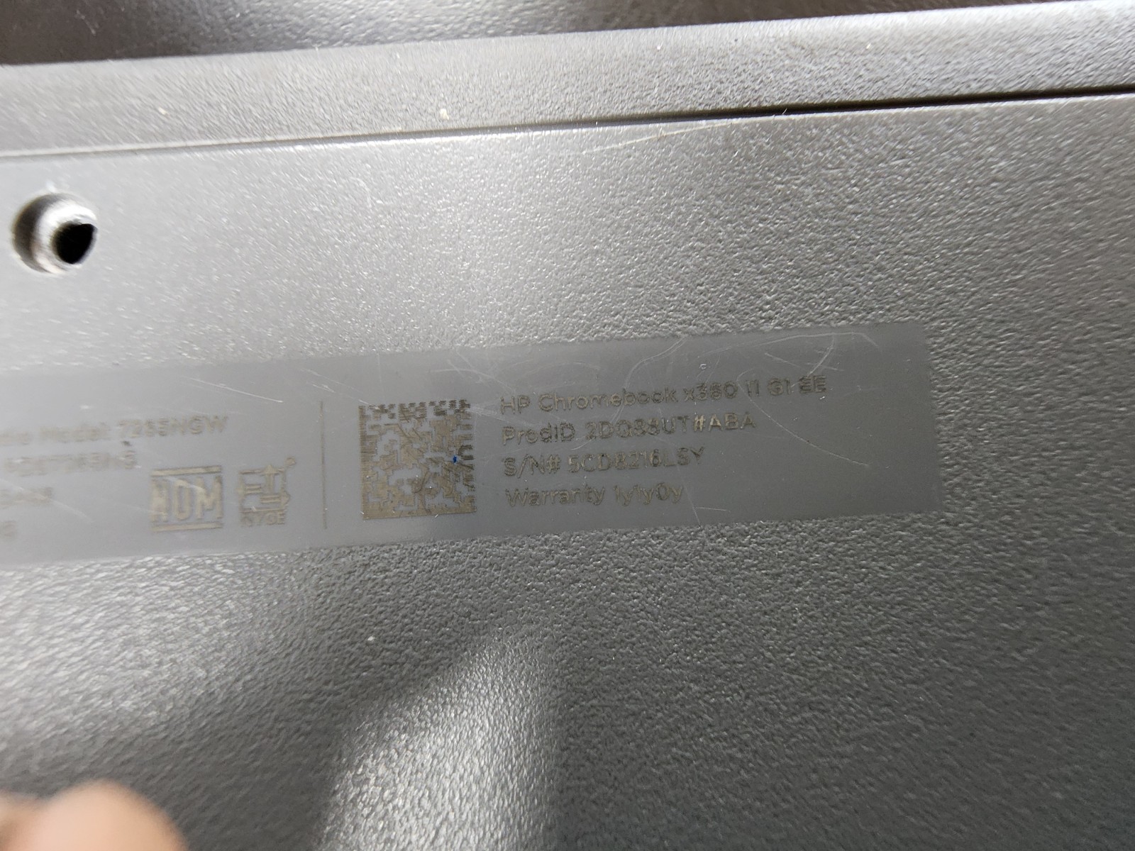 HP Smart Buy Chromebooks 2HW32UT#ABA X360 11 G1 EE Gray Bubbles