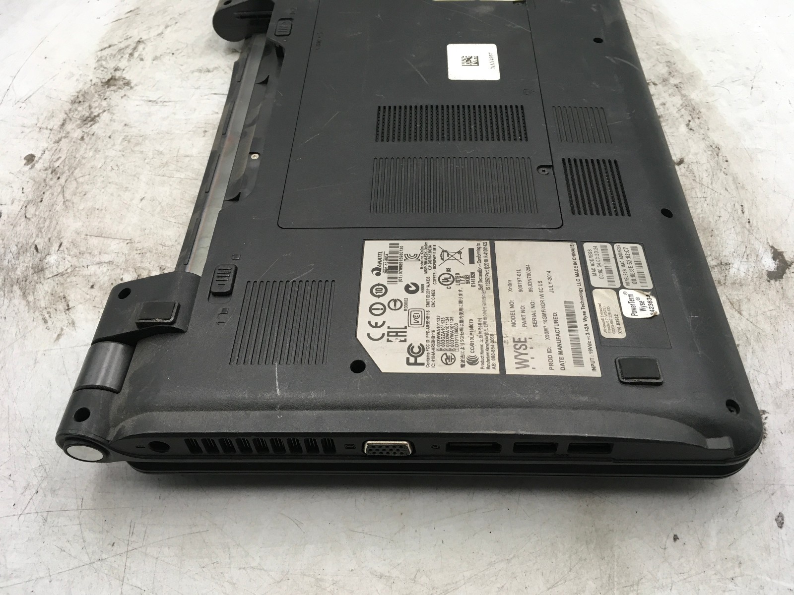 WYSE XN0M LAPTOP – FOR PARTS/BAD LCD – AMD G-T56N – 4GB RAM – READ DESCRIP – BB