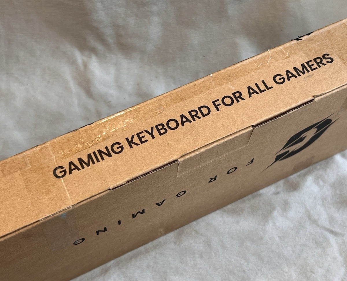 GEODMAER 65% Gaming Keyboard Wired Compact Mechanical Feel Open Box New