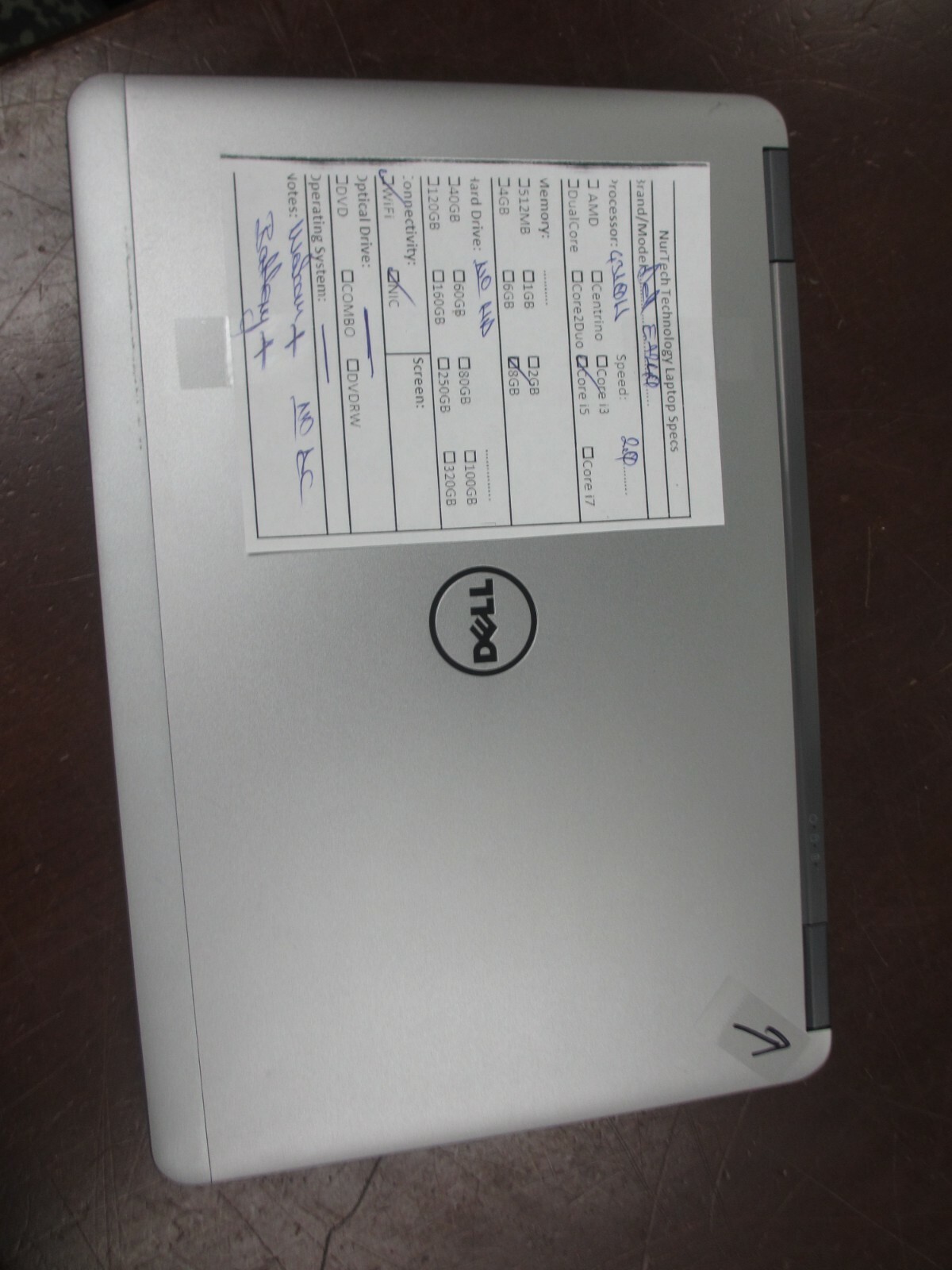 Dell Latitude E7240 I5-4310U 2.00GHz 8GB Web-Cam Laptop [NO AC/OS/HDD] **@@**