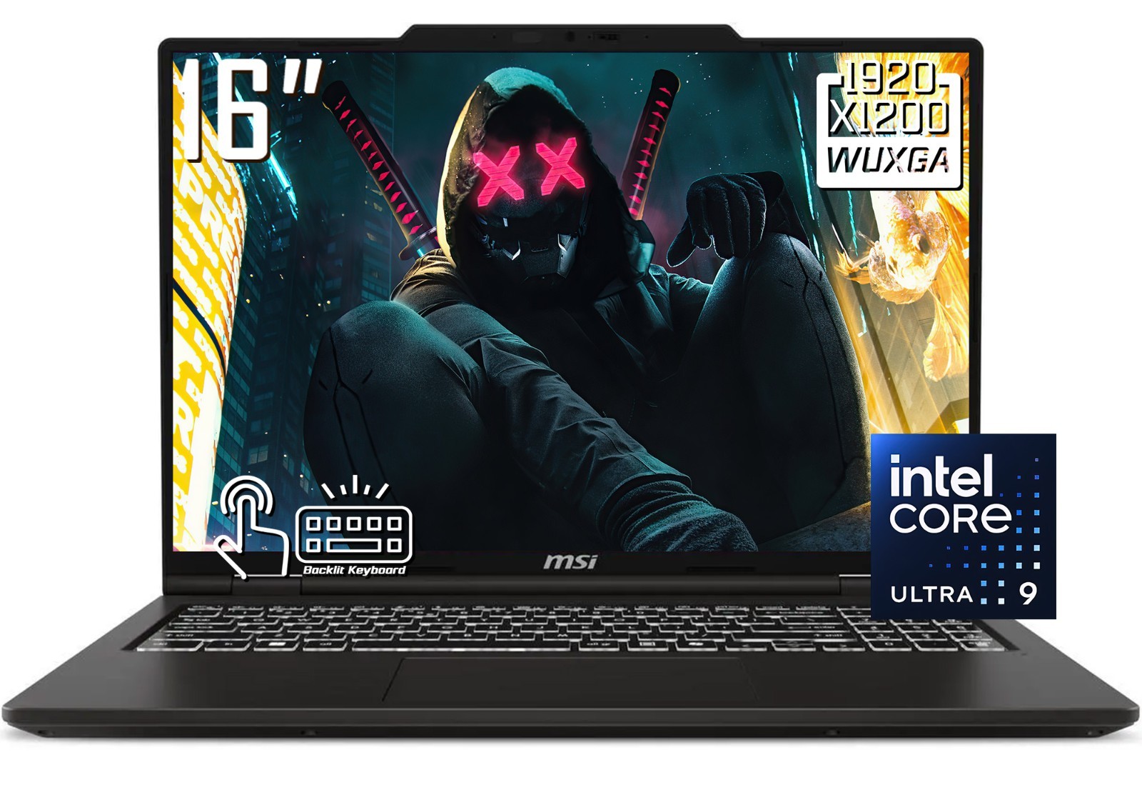 MSI Venture 16″ FHD IPS Touchscreen Laptop Intel Core Ultra 9 285H 64GB 2TB SSD