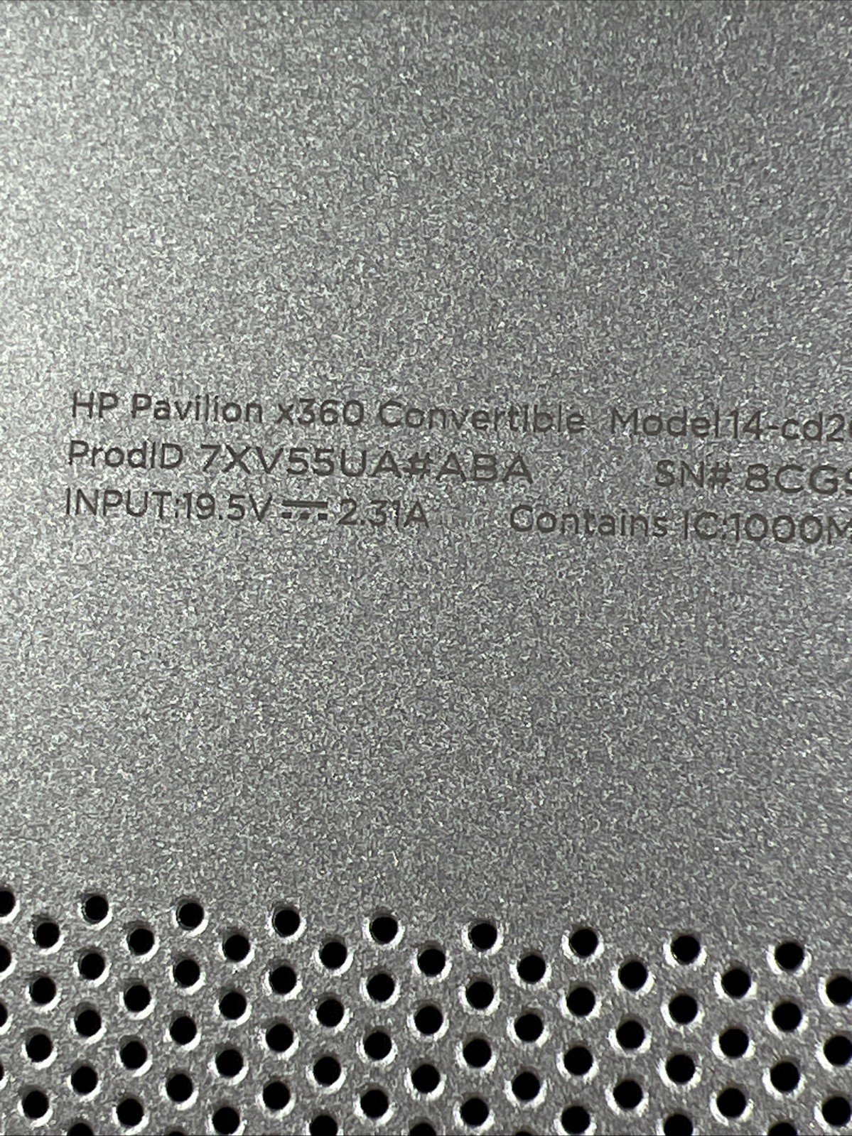 HP PAVILION X360 CONVERTIBLE 14-CD2XXX INTEL CORE I5-10210U 1.60GHZ 8GB RAM