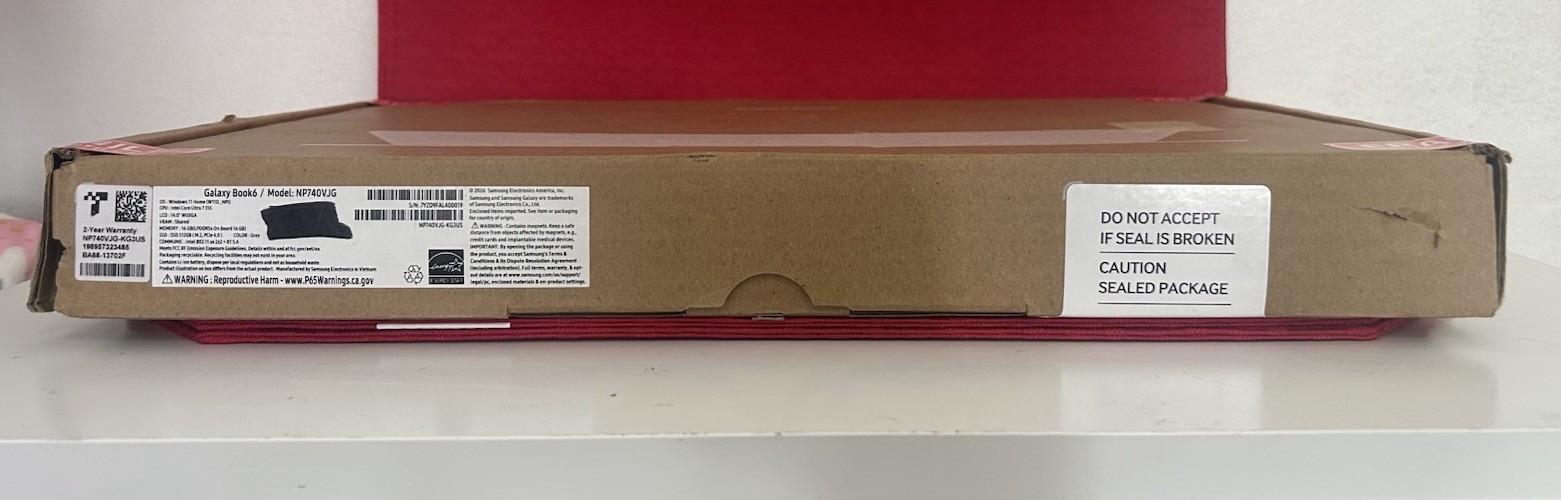 Samsung Galaxy Book 6 14″ FHD Laptop Intel Core Ultra 7 355/16GB/512GB Gray