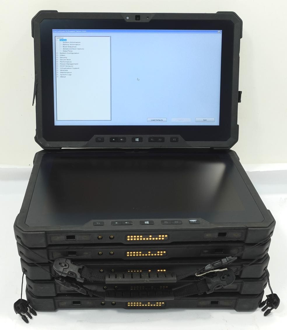 Lot 6 Dell Latitude 12 Rugged Tablet 7202 11.6″ Core M-5Y71 1.20GHz 8GB No SSD