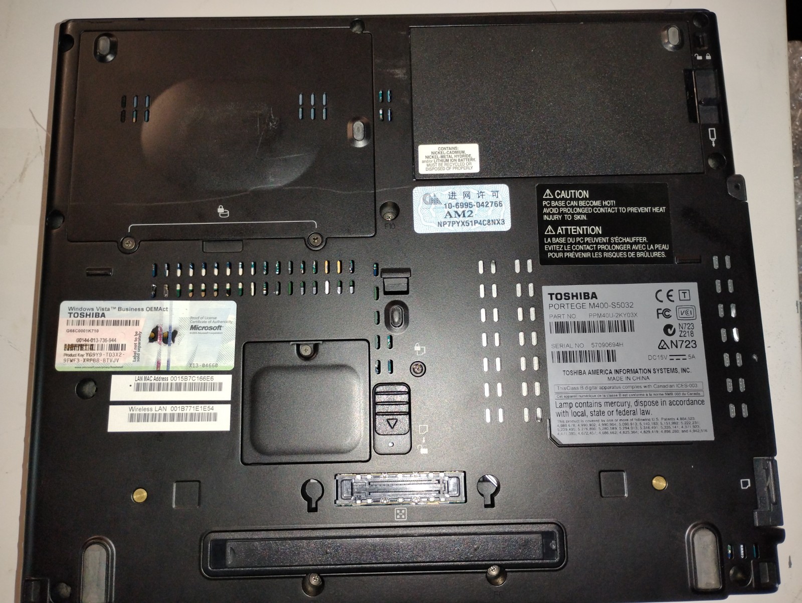 12.1” Toshiba Portege M400-S5032
