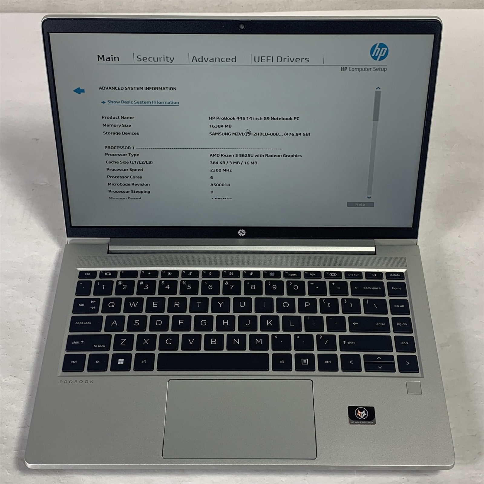 HP ProBook 445 G9 14″ Laptop Ryzen 5 5625U 2.3GHz 16GB 512GB NVMe SSD – Win11