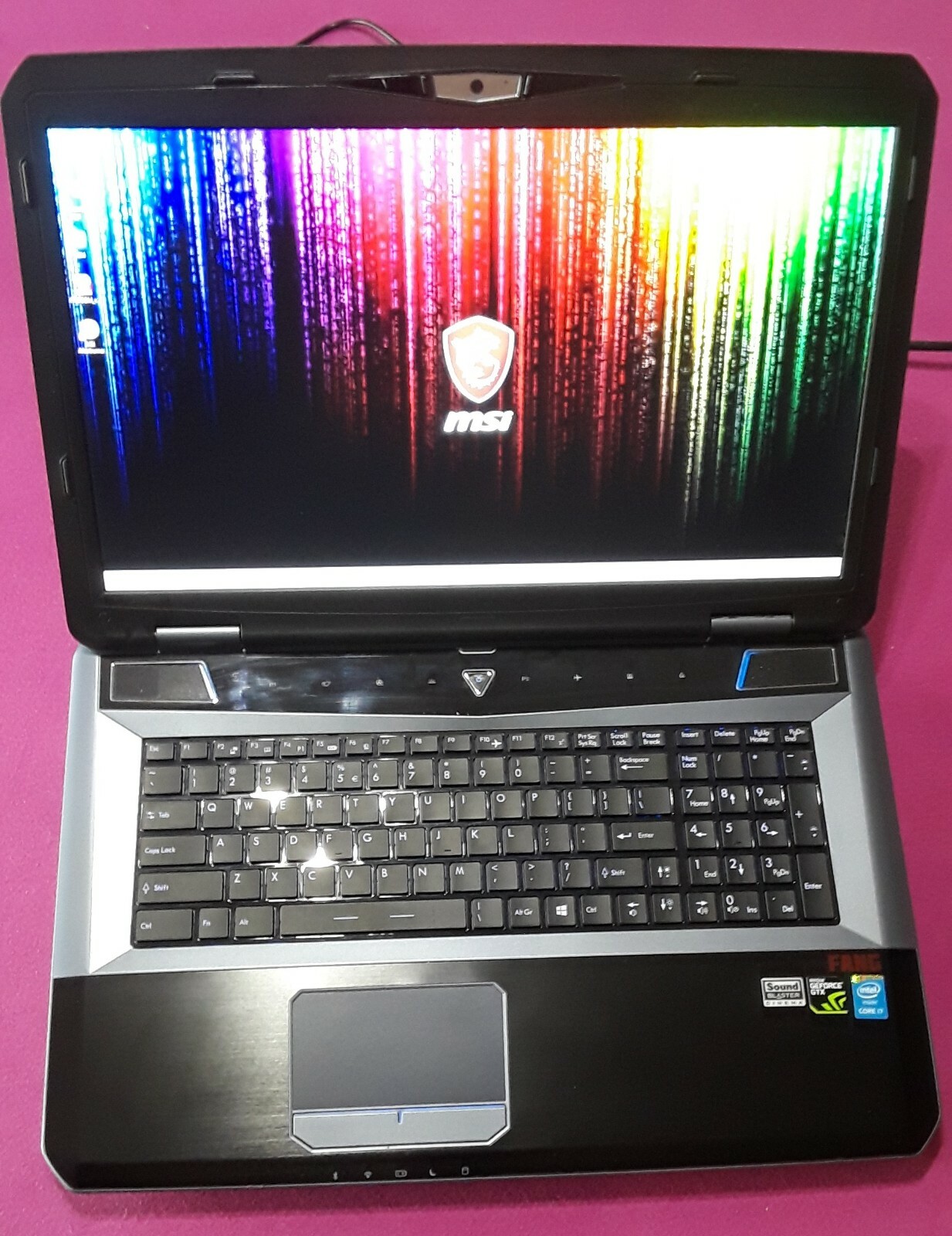 MSI GT70 Cyberpowerpc Fangbook laptop I7-4810mq 2.8-3.8Ghz 12GB 512GB “P5000”