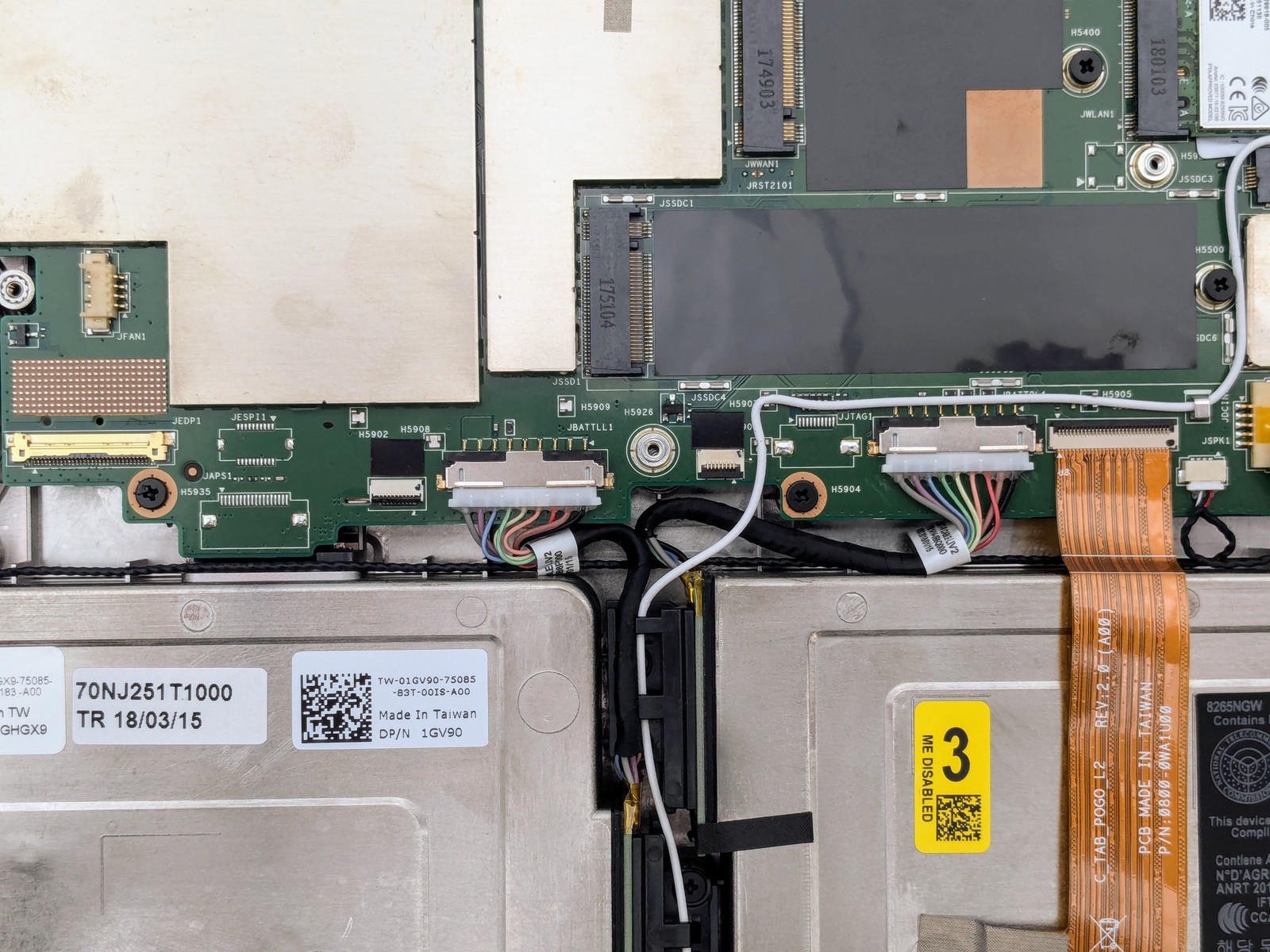 DELL LATITUDE 7212 Rugged Extreme I5-7300U FP Reader GPS Motherboard *READ*