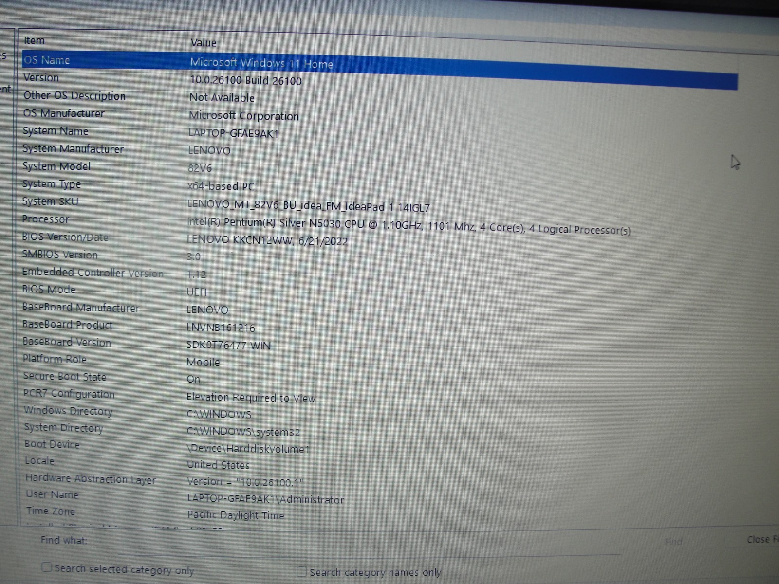 Lenovo IdeaPad 1 14IGL7 14” HD Intel Pentium Silver N5030 1.1GHz 4GB 128GB SSD