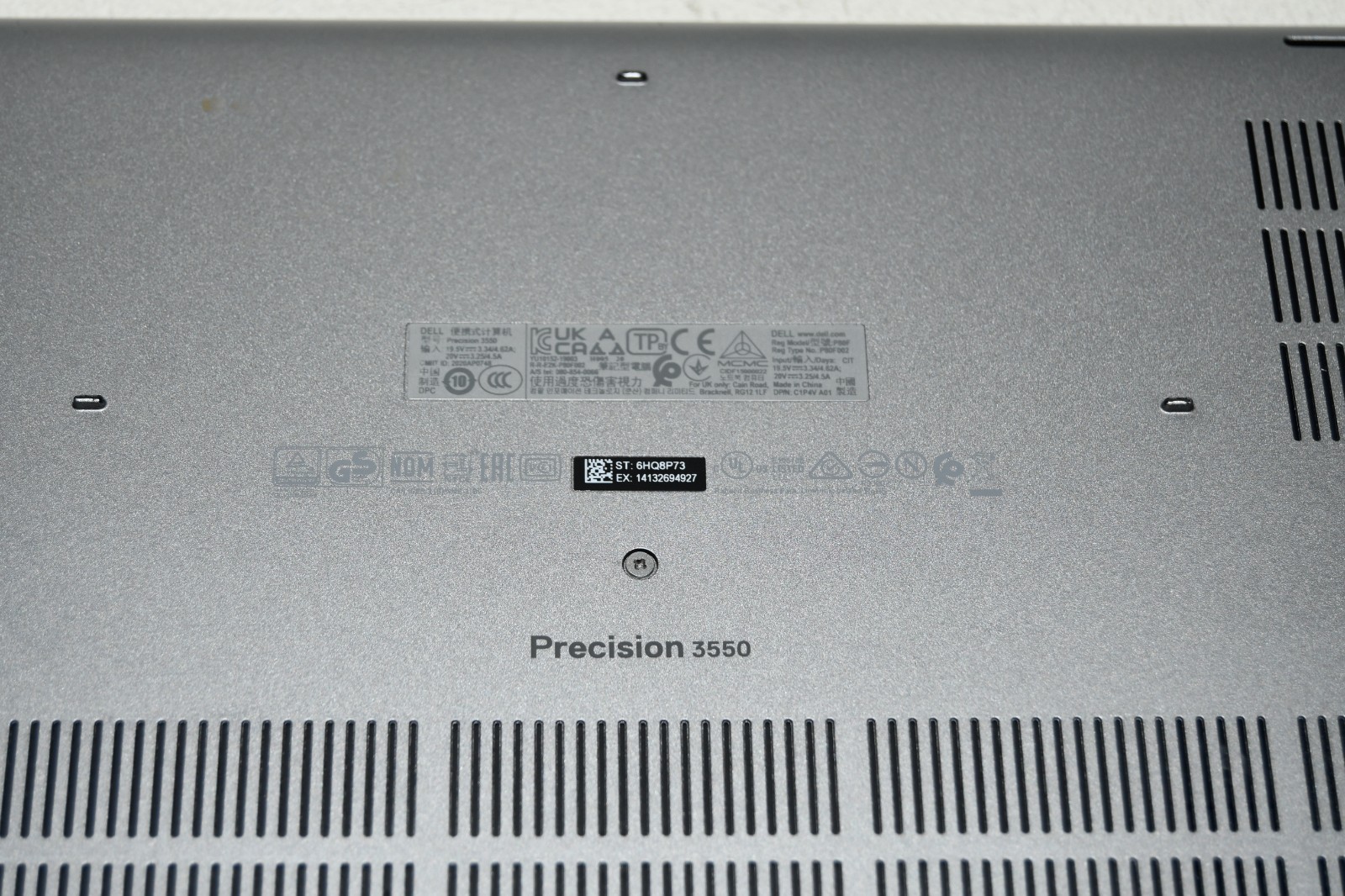 ^ Dell Precision 3550 15.6″ Intel i7-10510U @ 1.80GHz 16GB Ram No HD #X6995