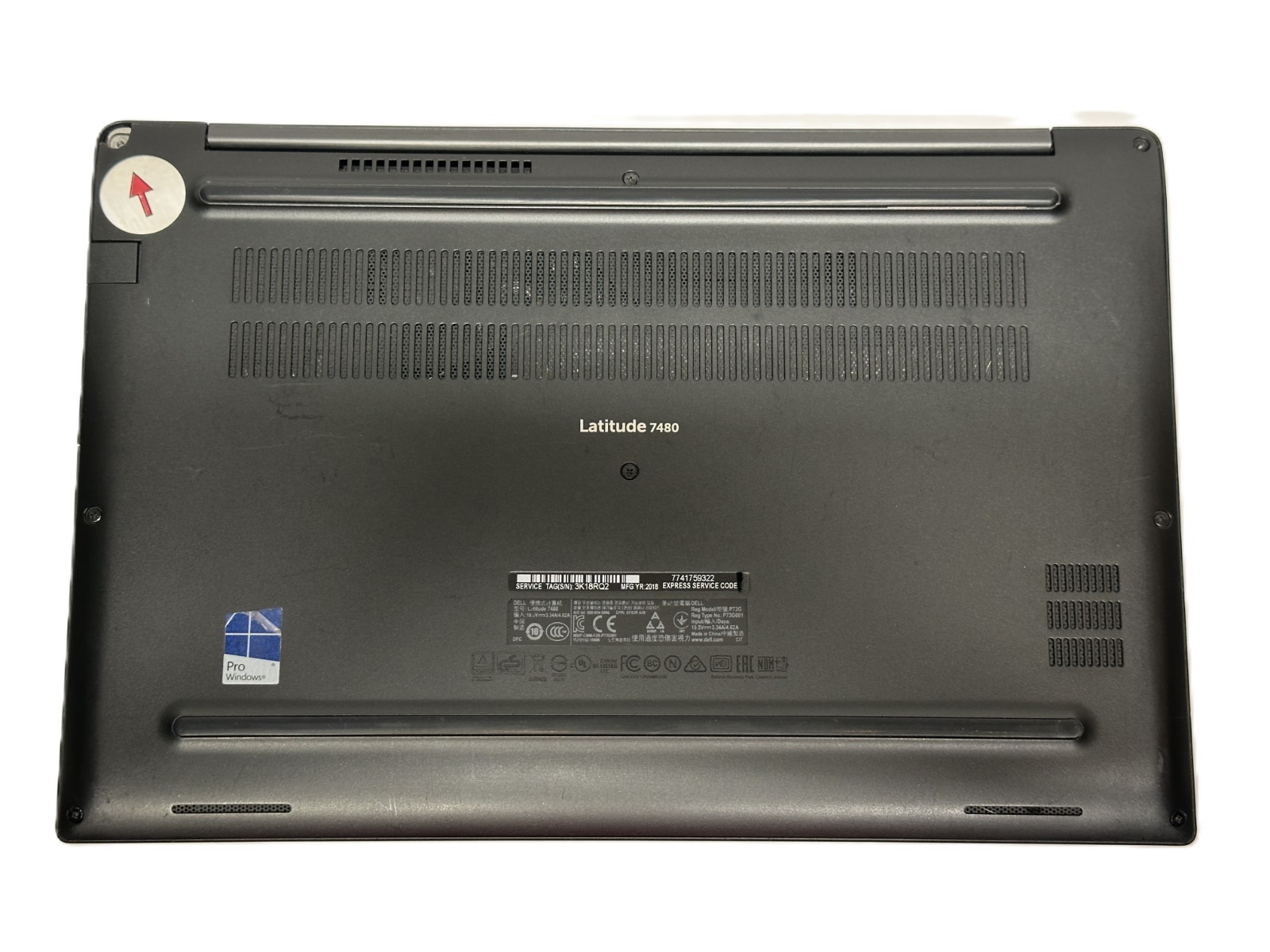 Dell Latitude 7480 14” i7-6600U 2.6 GHz | ✅ BIOS | Component Issue See Note
