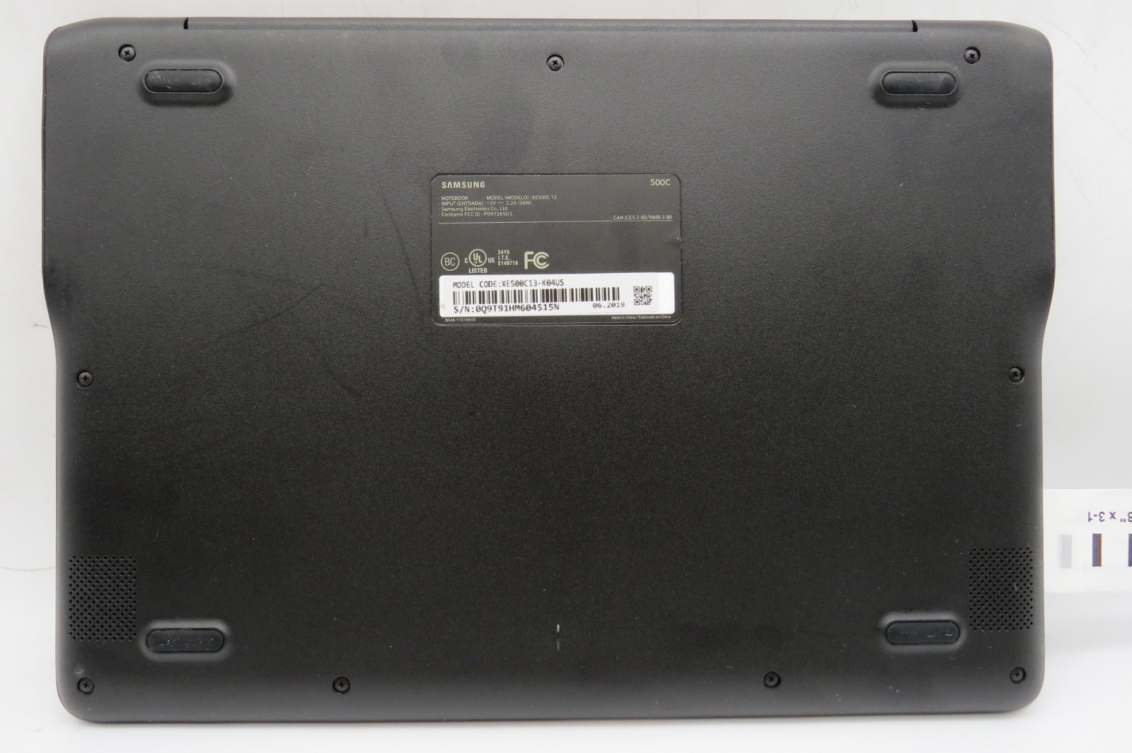 Samsung Chromebook-11.6″-Celeron-N3060@1.6GHz-2GB RAM-16GB internal-NO OS