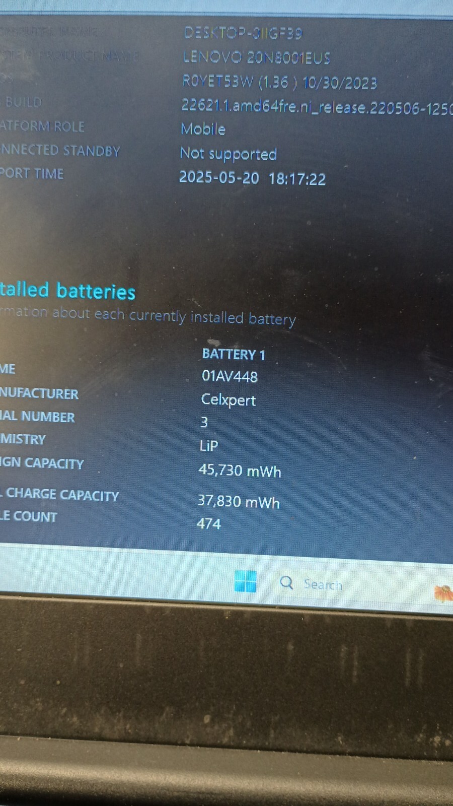 ThinkPad E490. Bios Lock!! No USB C charger!! i3-8145U.8GB.128GB M.2.14″.W11