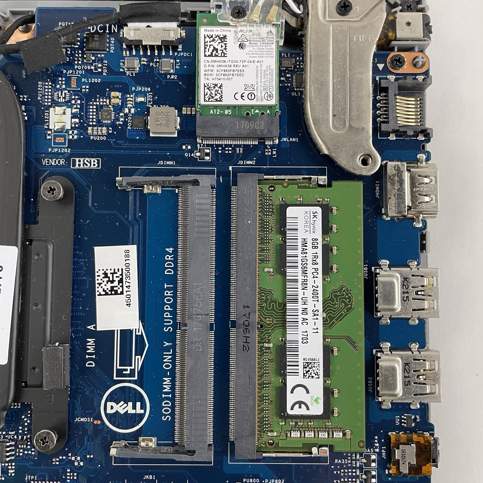 Dell Inspiron 5567 15.6″ i5-7200U 2.50 GHz 8 GB RAM No SSD/OS/AC