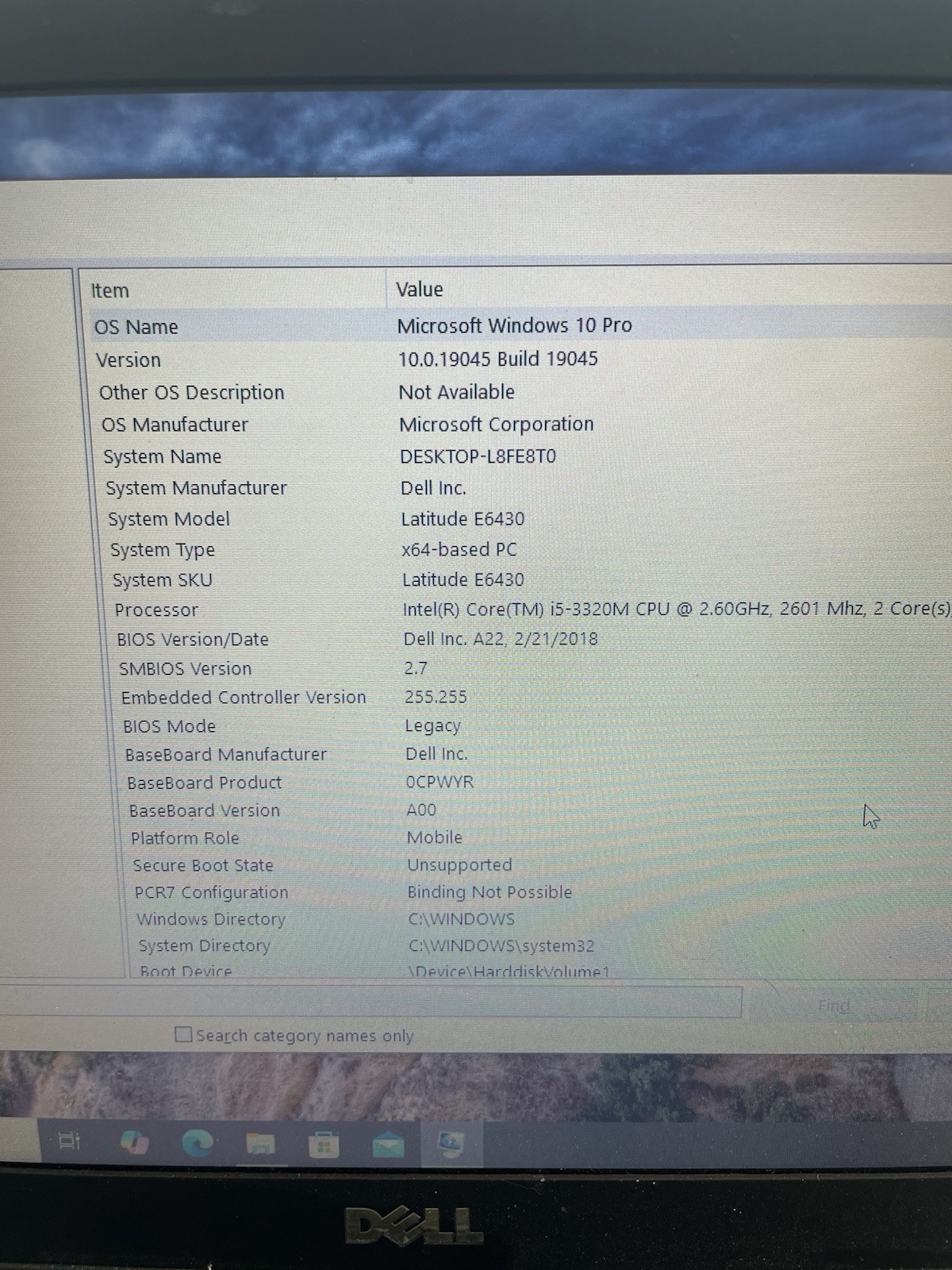 Dell Latitude E6430 Intel Core i5-3320M 8 RAM 180 GB HDD Windows 10 Pro