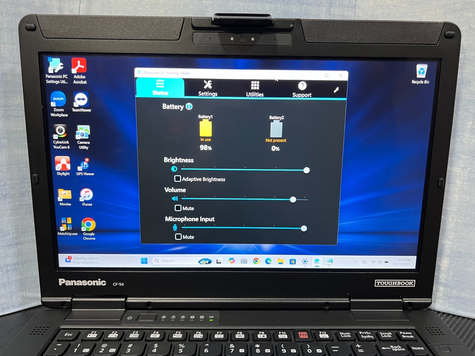 CF-54F9885KM, i5-6300U 2.40Ghz,8GB Mem,256GB SSD,Touchscreen,4G LTE,GPS,4,210Hrs