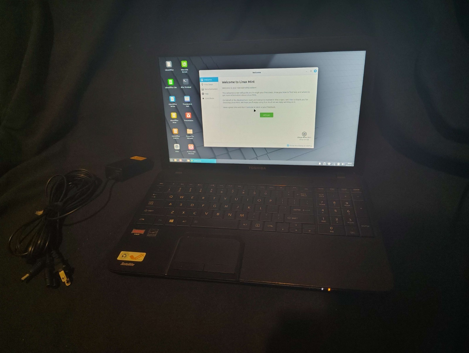 Used Toshiba Sattellite Laptop – confirmed works, includes NEW SSD and RAM