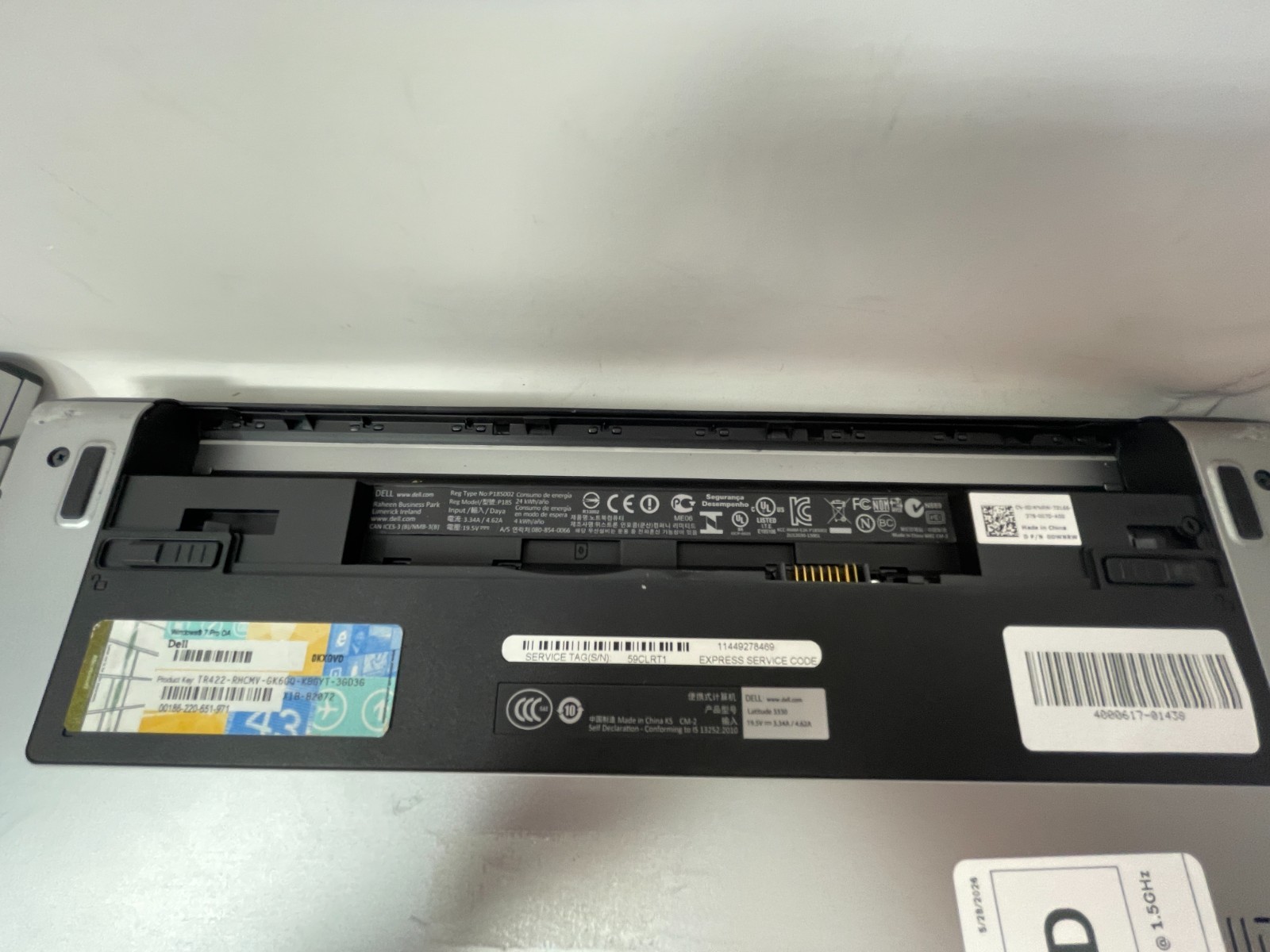 FOR PARTS: 5 Dell Latitude 3330 Intel Celeron 1007U 2GB RAM 320 GB HDD