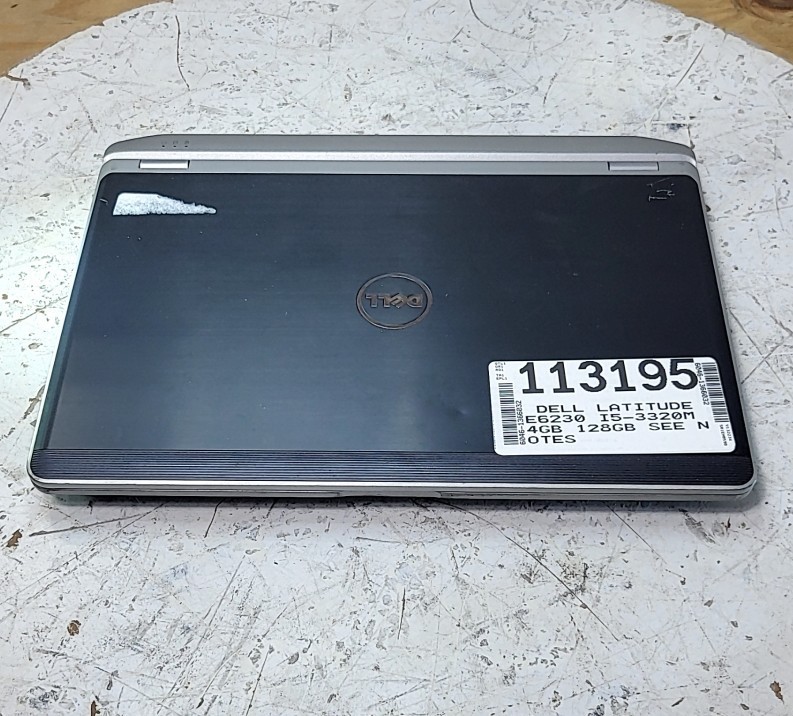 DELL LATITUDE E6230 Laptop Intel I5-3320M 4GB 128GB SEE NOTES