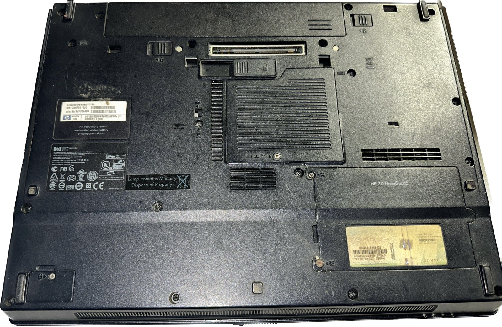 HP Compaq 6715b 15.4″ Laptop AMD Turion 64 x2 2GB Ram – No HDD