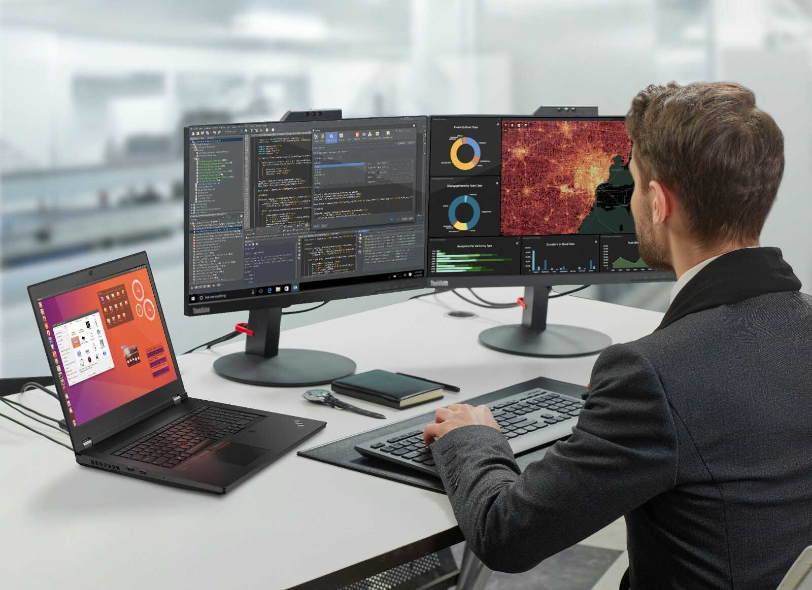 Lenovo P17 G2 W-11855M RTX A5000 17″ FHD 128GB RAM 3TB SSD Win11 Workstation