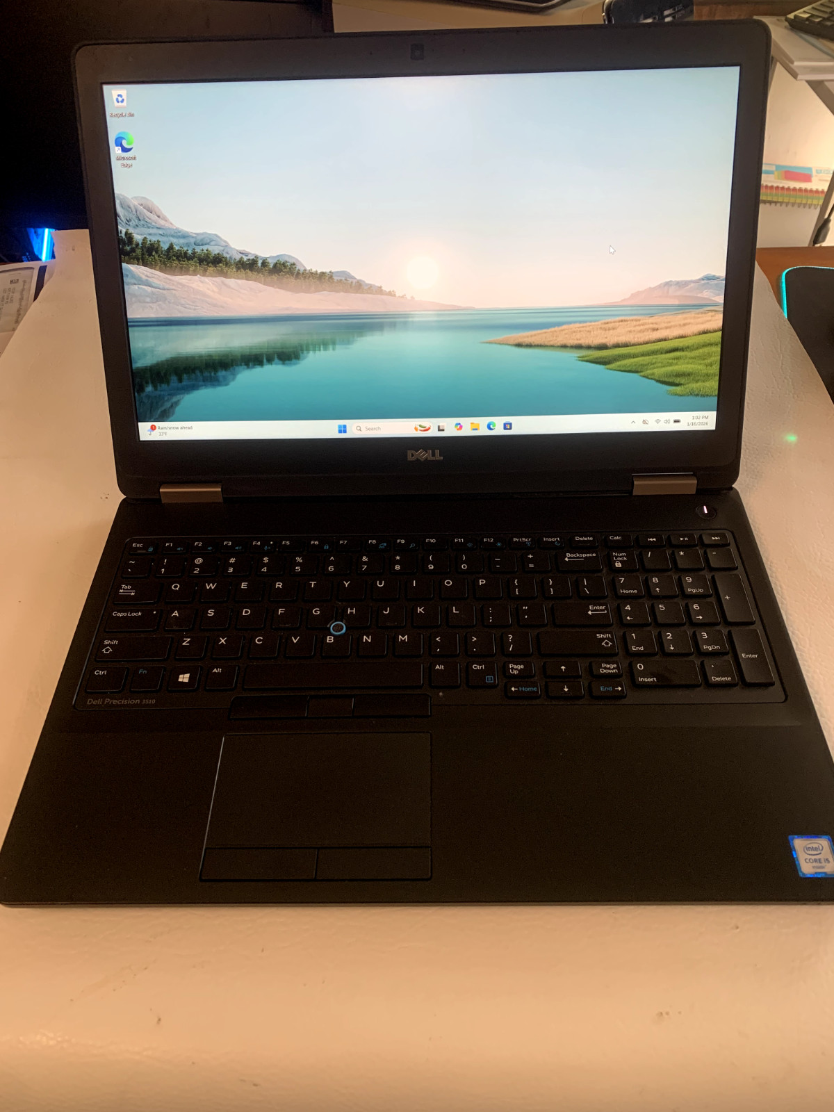 Dell Precision 3510 Windows 11 Pro 16 GB RAM 126 NVME Intel i5 6 Gen 2.30 Ghz