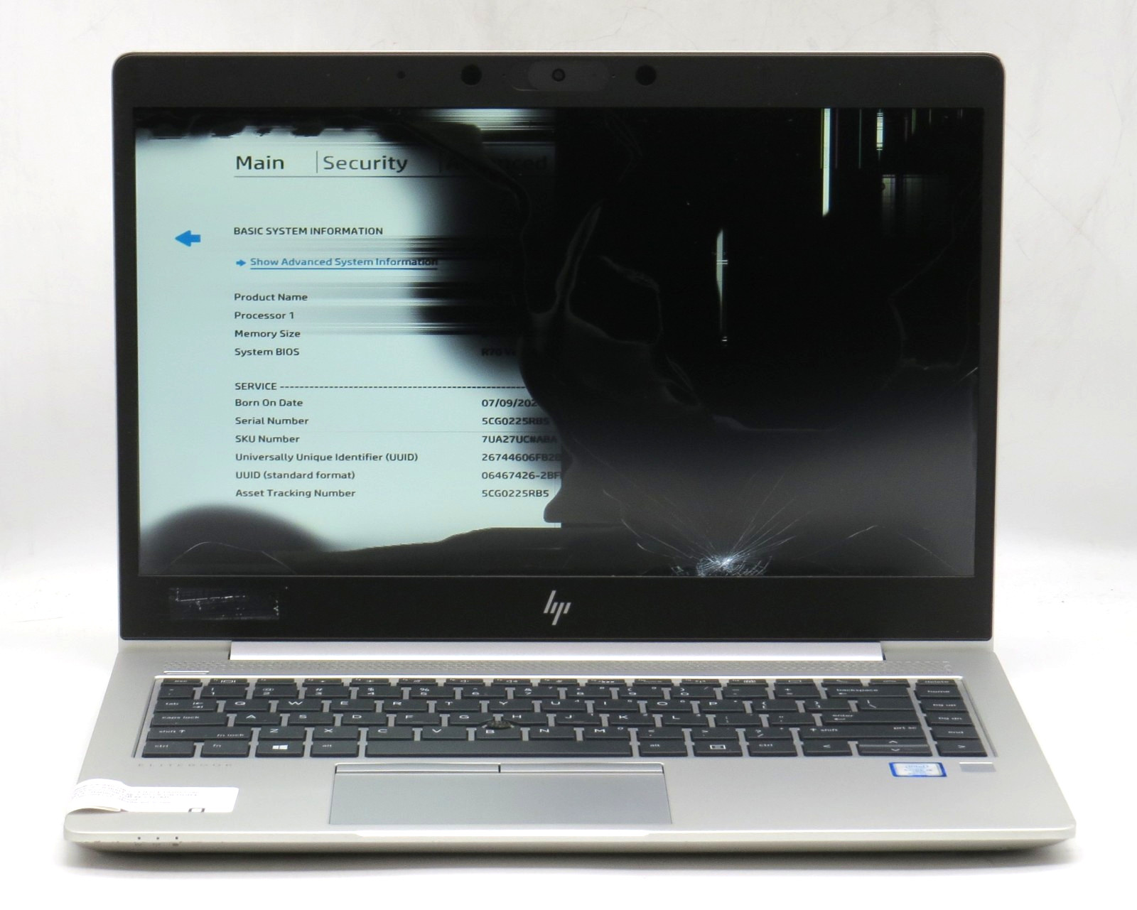 HP EliteBook 840 G6 _ i5-8365U _ 8GB RAM _ 256GB SSD _ No OS / AC *READ