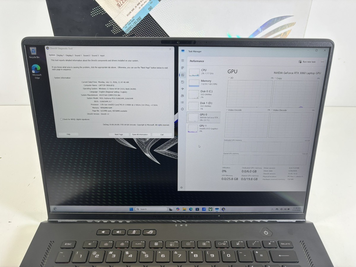 Vintage ASUS ZEPHYRUS M16 (P09031293)