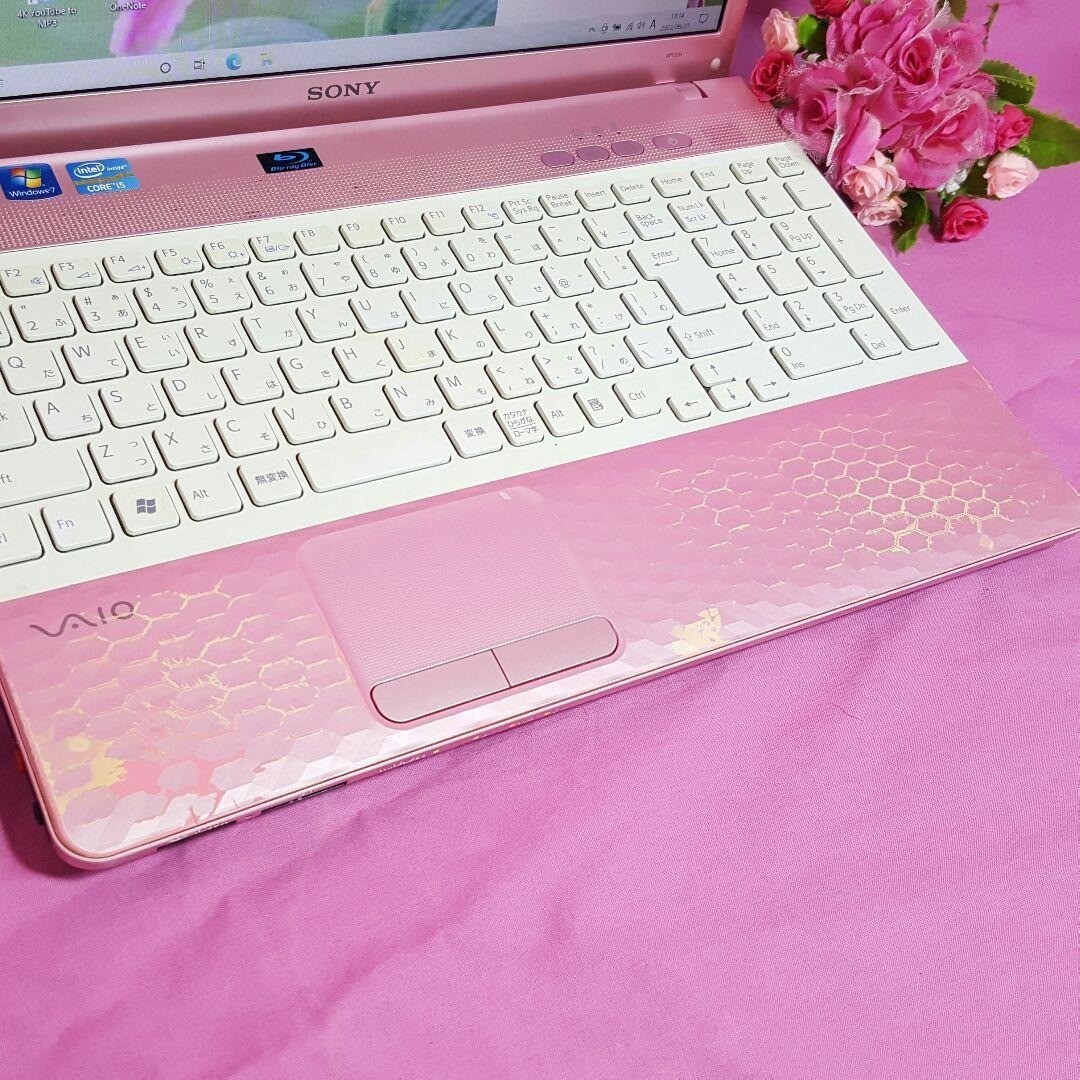 Sony VAIO Pink Laptop Core i5 750GB HDD 4GB RAM Webcam DVD Win10