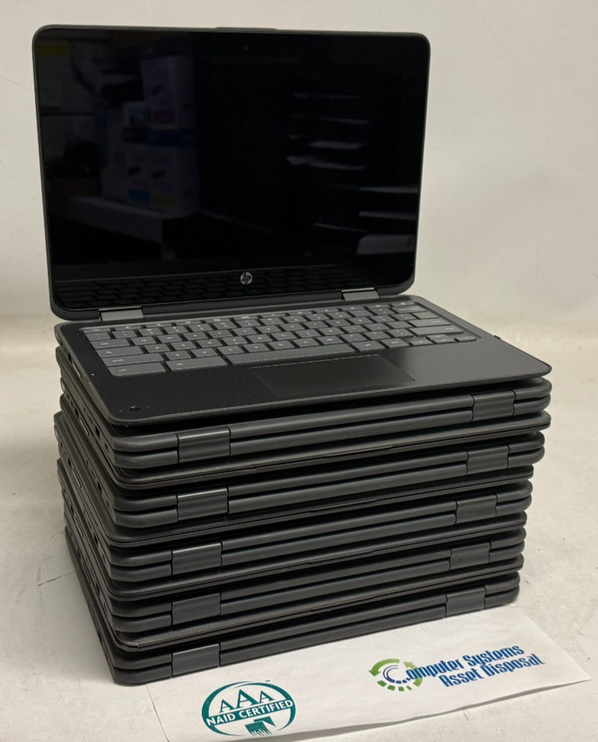 HP Chromebook x360 11 G1 EE 2in1 (N3350 – 4GB RAM – 32GB Storage) – Lot of 10