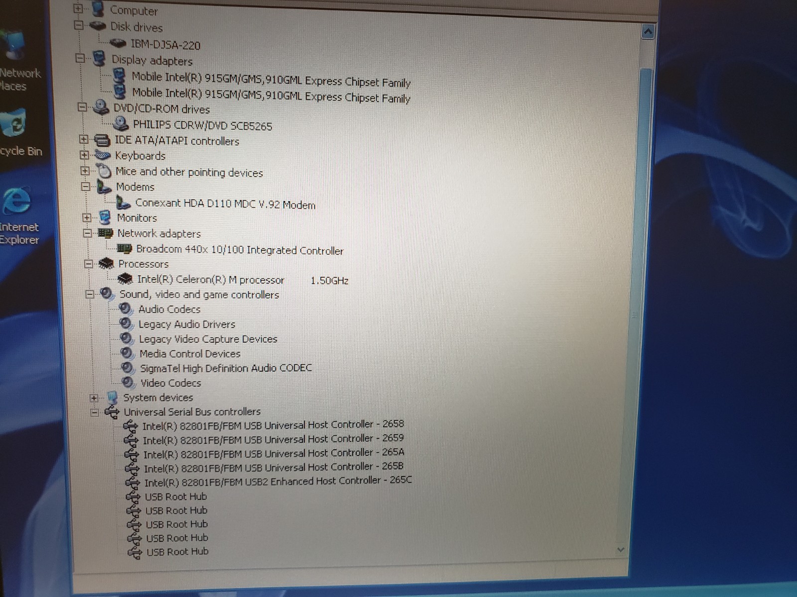 Vintage Dell Inspiron B120 Laptop Intel M 1.5GHz 1GB 20GB 14″ Wide XGA WinXP