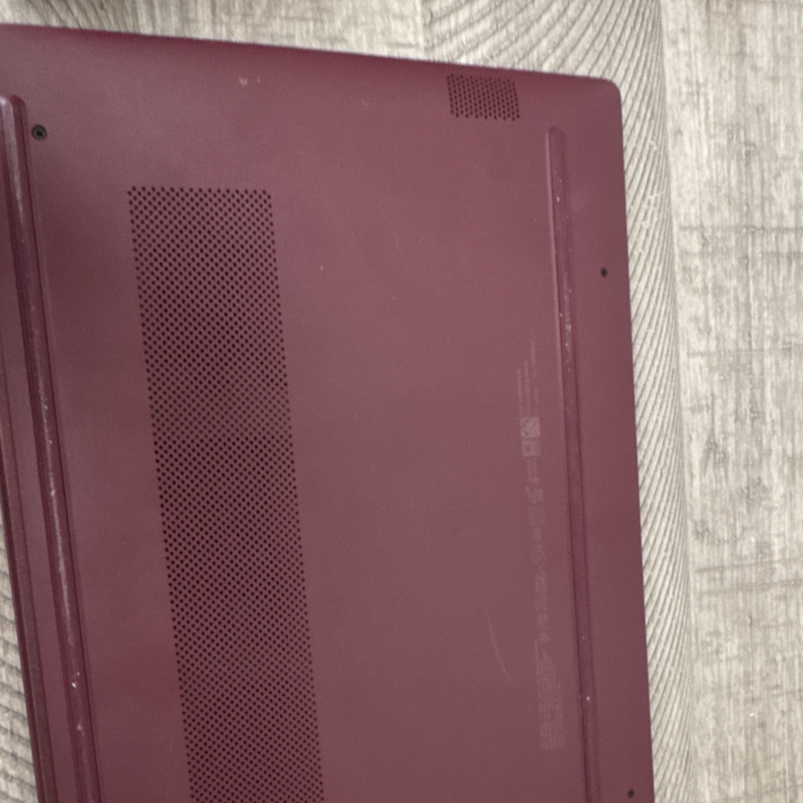 HP Notebook Laptop Red Burgundy Color Portable Computer Lightweight Slim Design