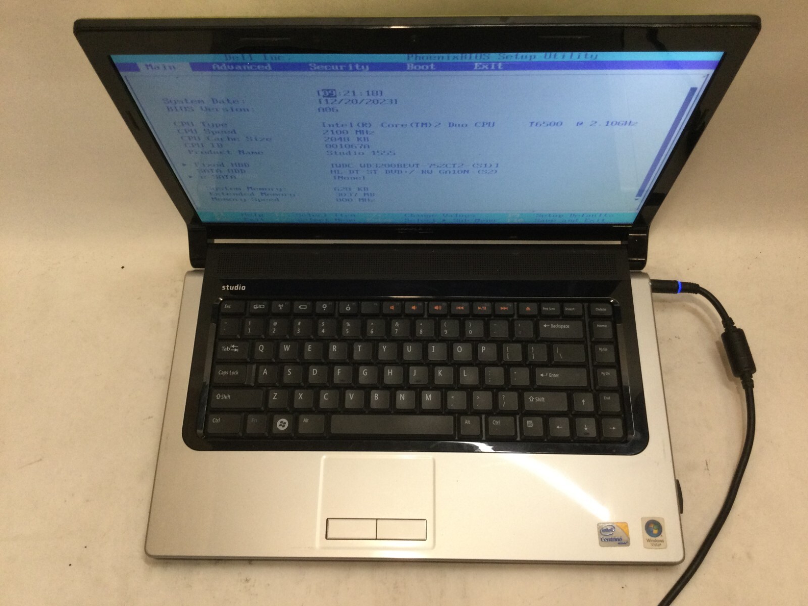 Dell Studio 1745 17.3″ / Intel Core 2 Duo T6600 @ 2.20GHz / (MISSING PARTS!) MR