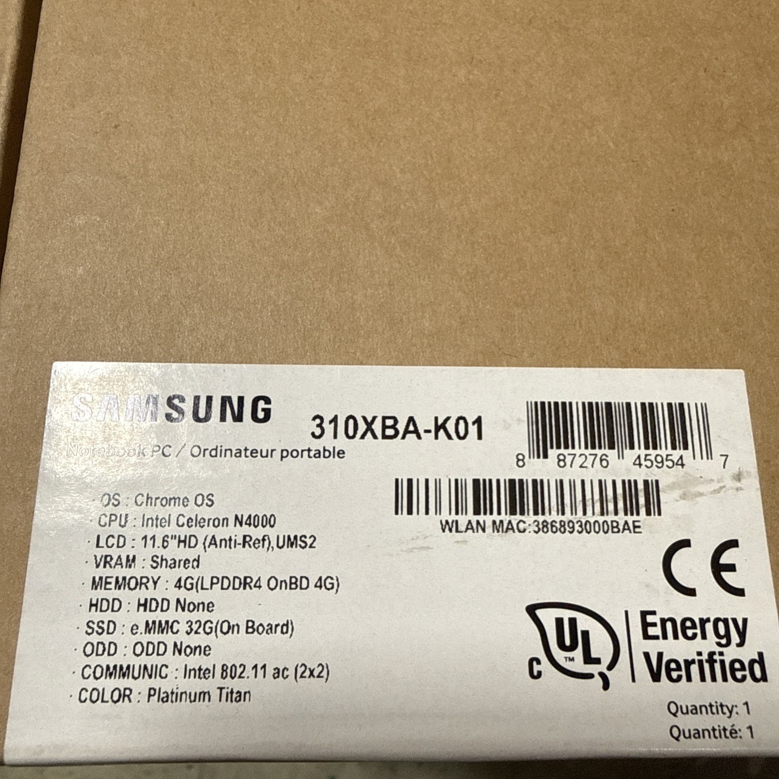 Samsung Chromebook 4 11.6″ (32 GB, Intel Celeron Processor N4000) – NEW