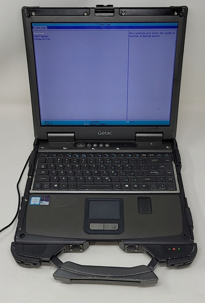GETAC B300G6 Rugged Laptop Intel I5-6200U For Parts/Needs Repair SEE NOTES