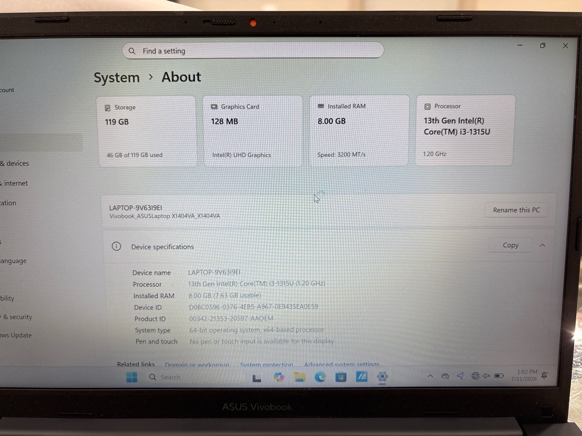 ASUS X1404V (HPS016478)