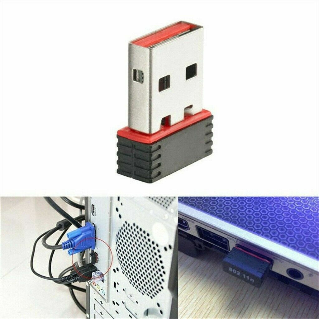 USB WiFi Wireless Adapter Mini Network 300Mbps Windows MAC Linux 802.11n