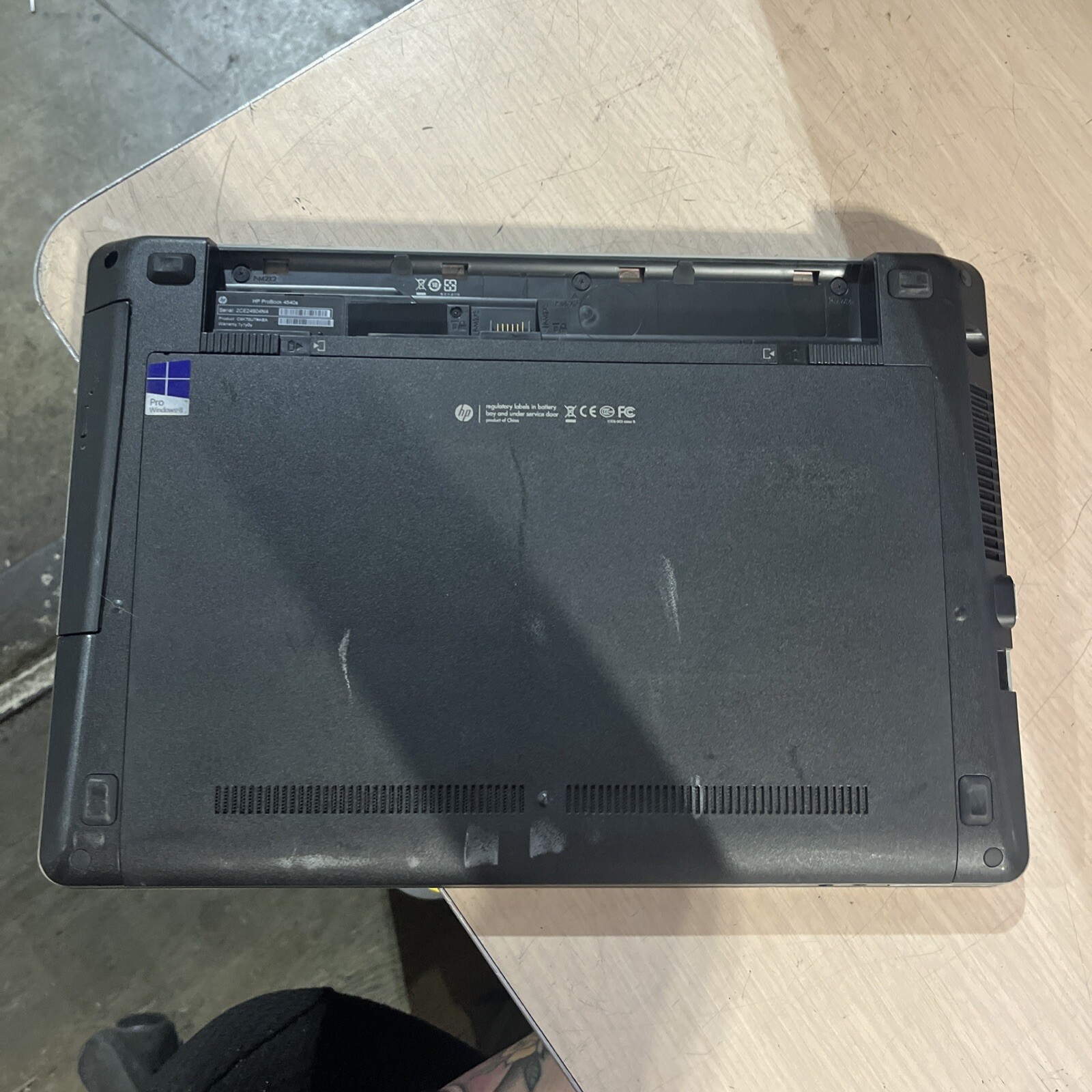 HP PROBOOK 4540S INTEL CORE I3-3110M 2.40GHZ 4GB RAM NO BATTERY NO HD NO OS