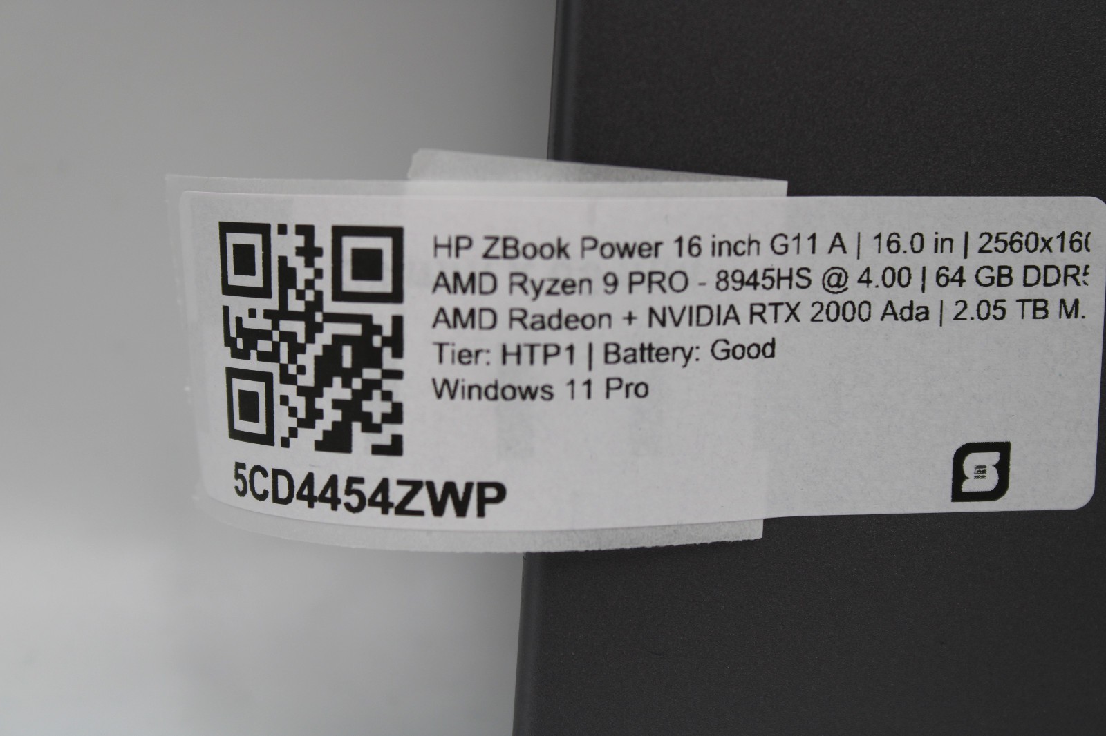 HP ZBook Power G11 Ryzen 9 Pro 8945HS 2TB SSD 64GB DDR5 RTX2000 W11P *WTY 2027