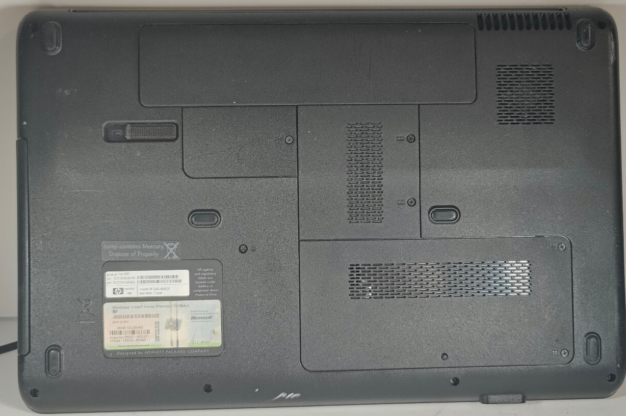 HP G60-445DX AMD Turion X2 RM-75 2.2Ghz 3GB RAM/320GB HDD/16 256MB Geforce 8200M