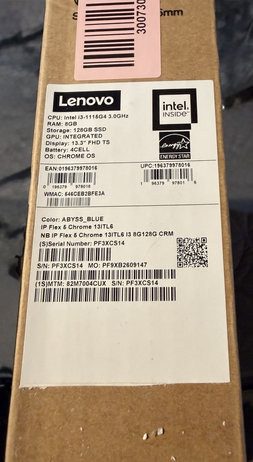 *NEW & SEALED* Abyss_Blue 13.3”Lenovo Chromebook IP Flex 6 8GB RAM 128GB SSD
