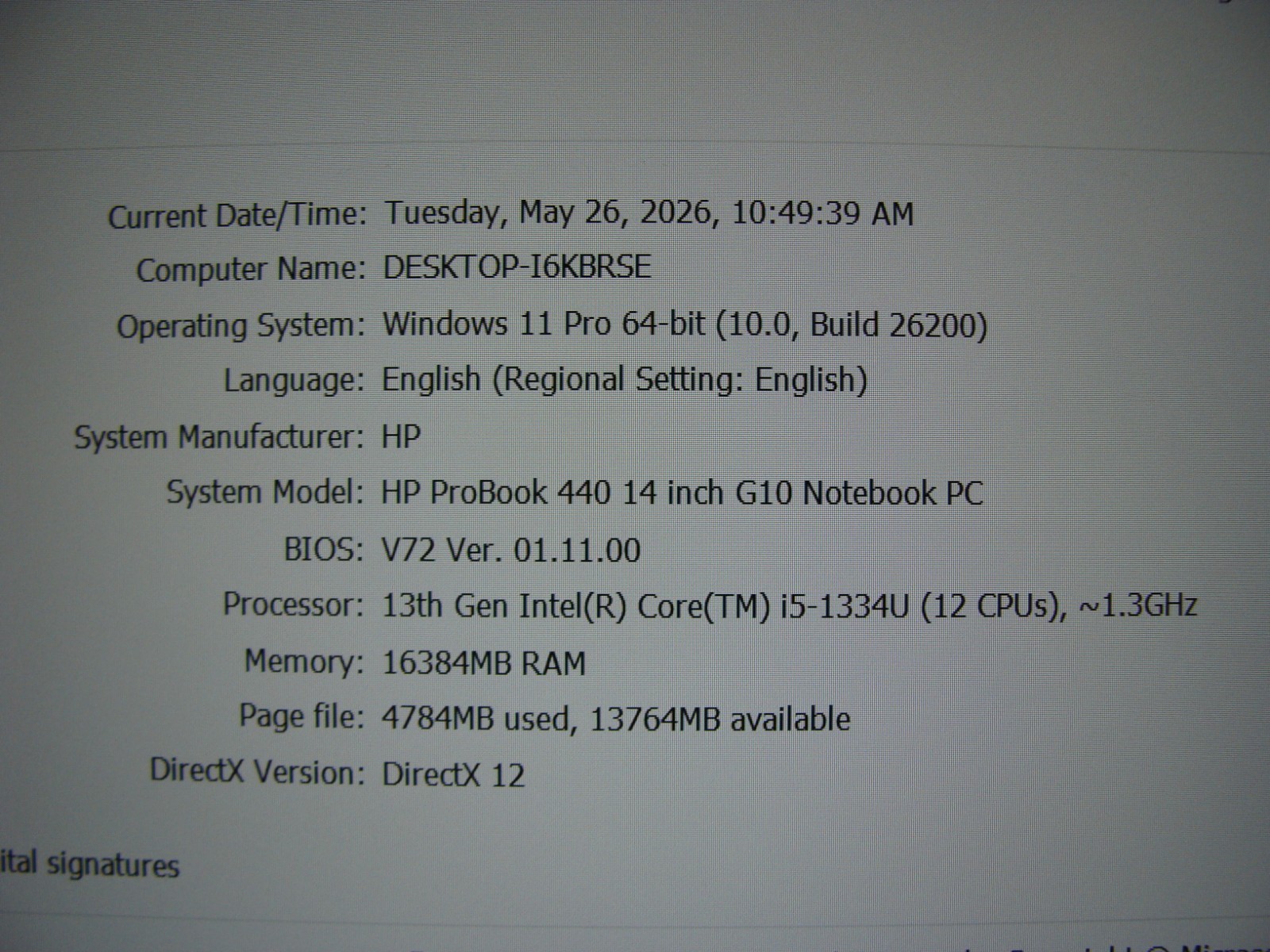 HP ProBook 440 G10 14″FHD i5-1334U 1.3GHZ 16GB 256GB Win11P 91% Battery +Charger