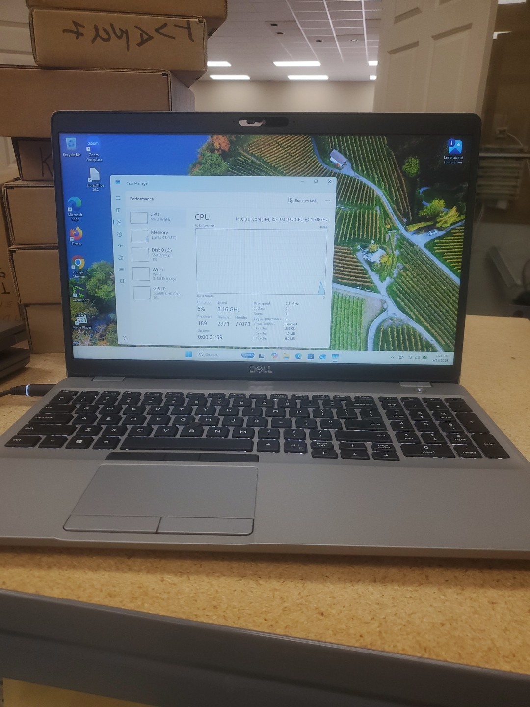 Dell Precision 3550 Laptop – i5-10310U 8GB 256GB SSD 15.6″ 051526-5