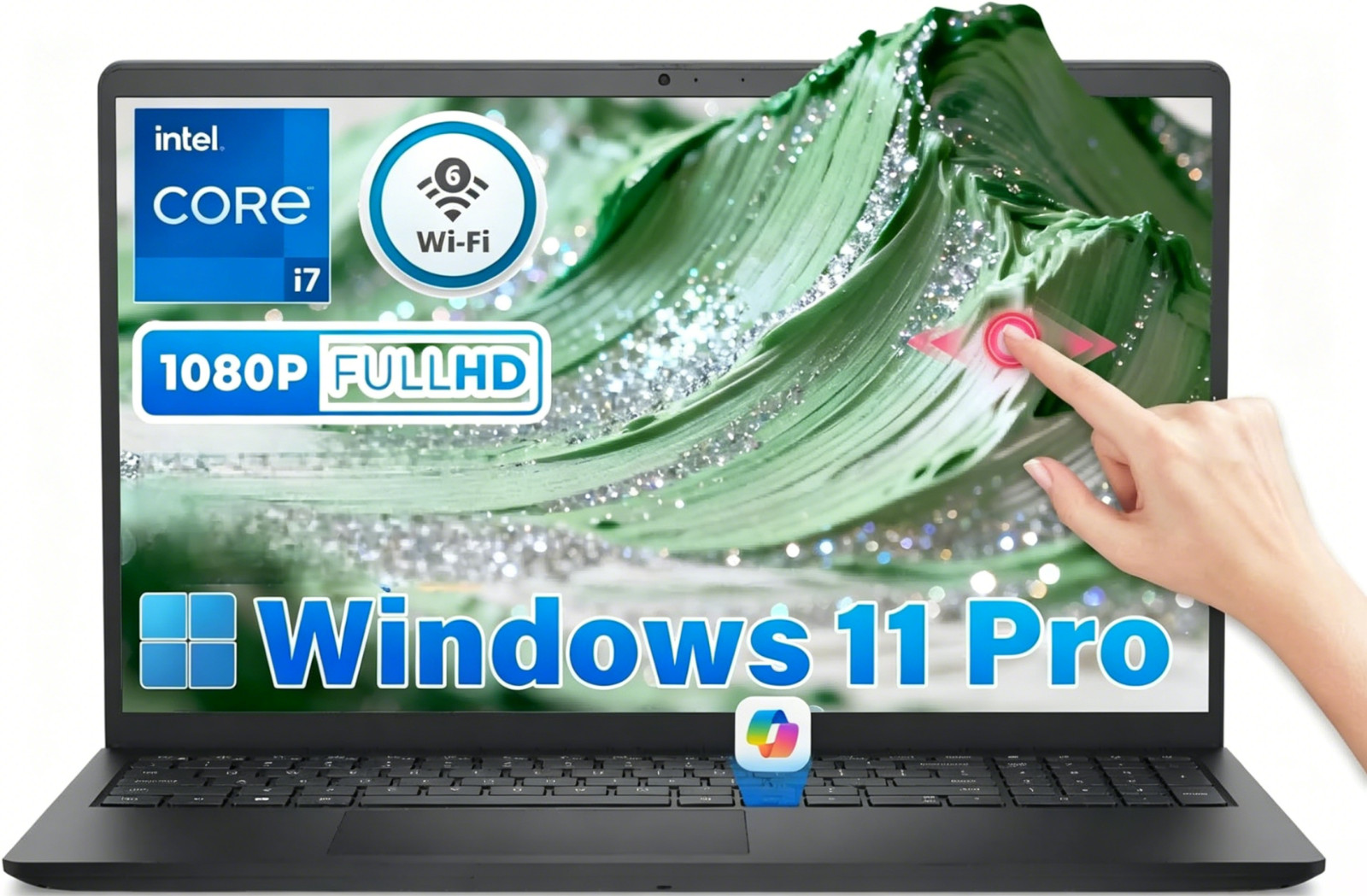 Dell 15.6″ Touch Laptop 13th Gen Intel Core i7 16GB/32GB RAM 1TB SSD Copilot AI