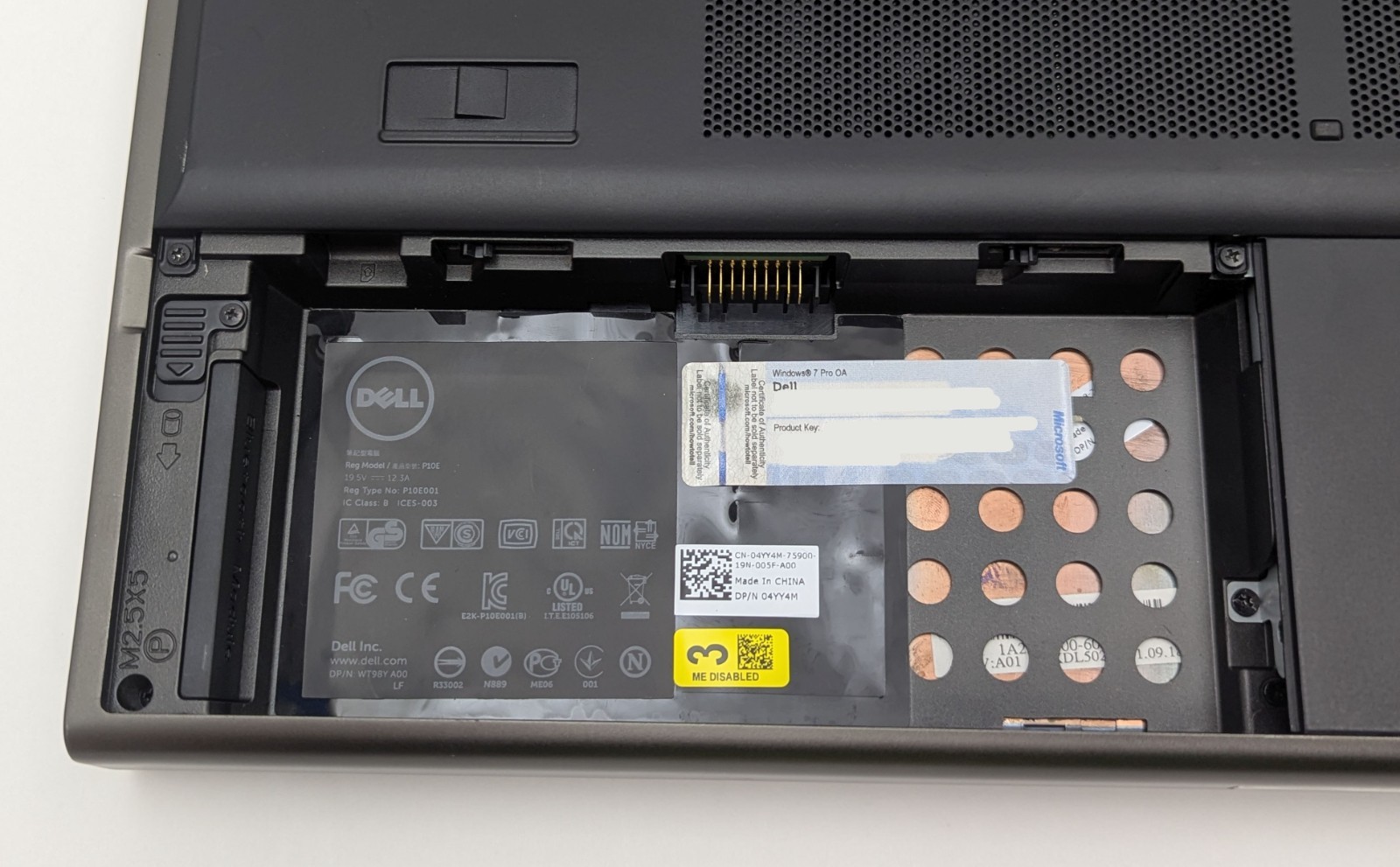 Incomplete Dell Precision M6600 17.3″ Laptop i7-2820QM 2.30GHz 8GB RAM NVIDIA