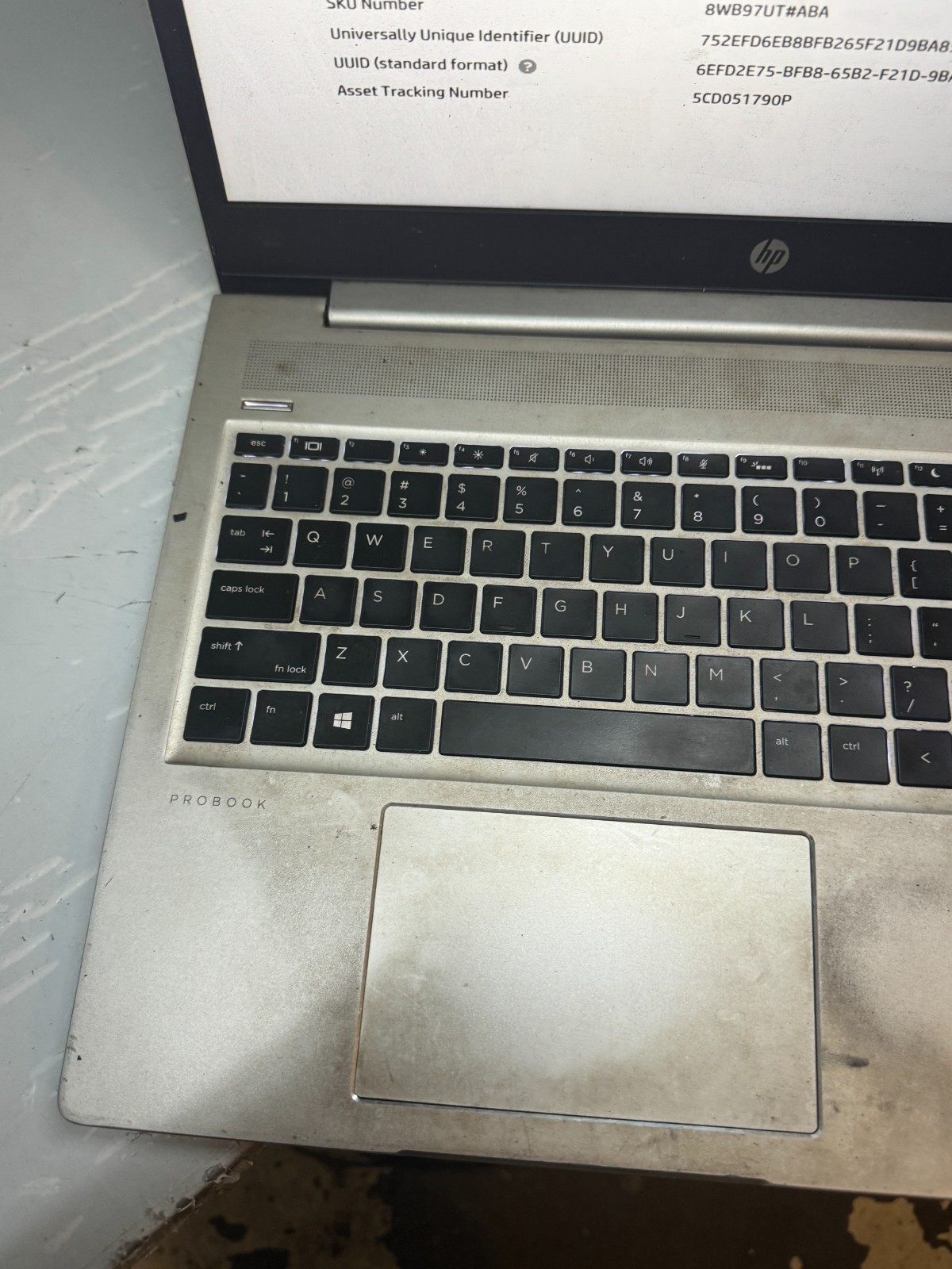 HP ProBook 450 G7 Core i5-10210U, 8GB RAM Laptop for Repair #5576