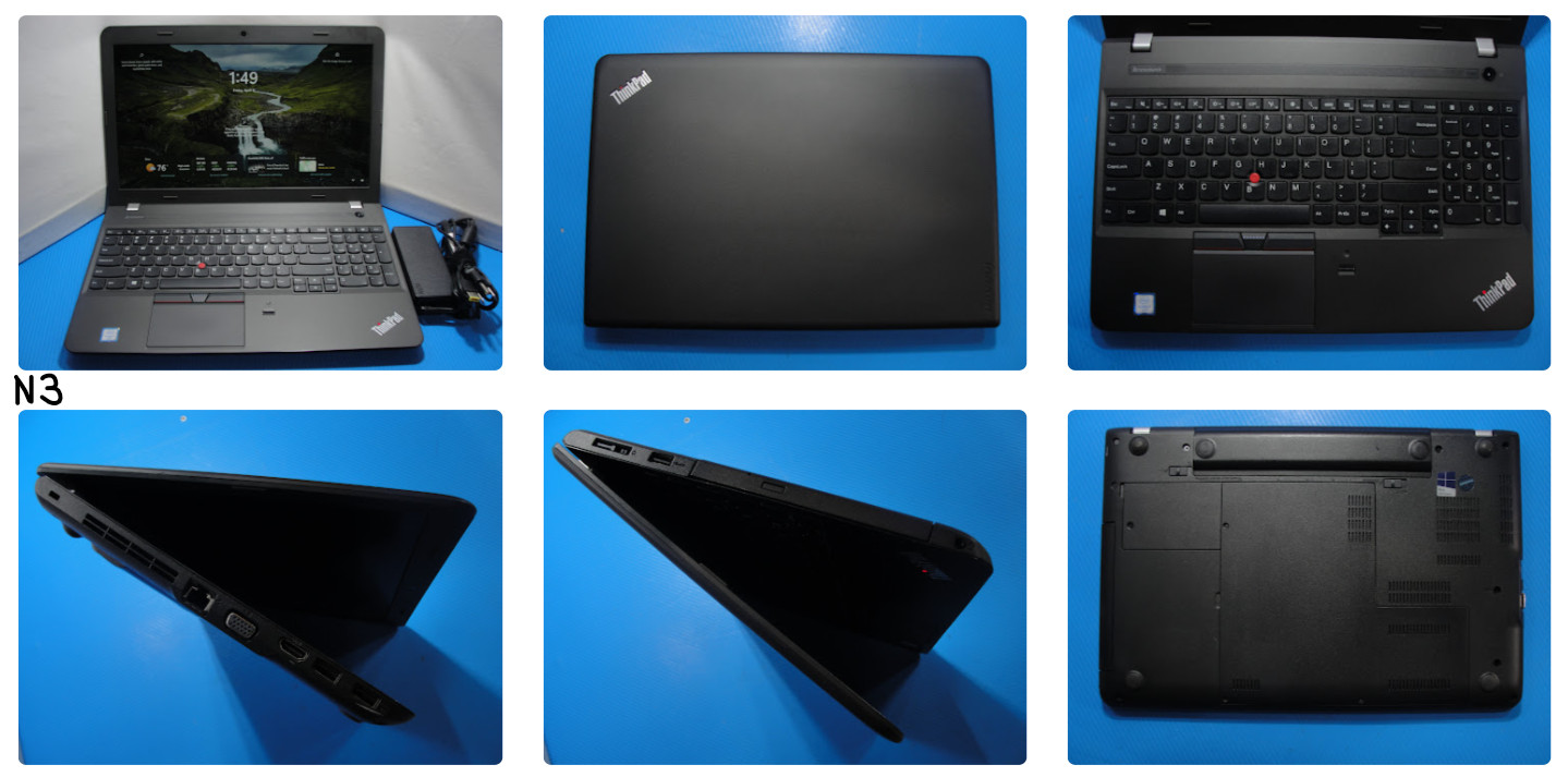 Lenovo ThinkPad E560 14” FHD Intel Core i7-6500U 2.5GHz 8GB 250GB SSD +Cgarger