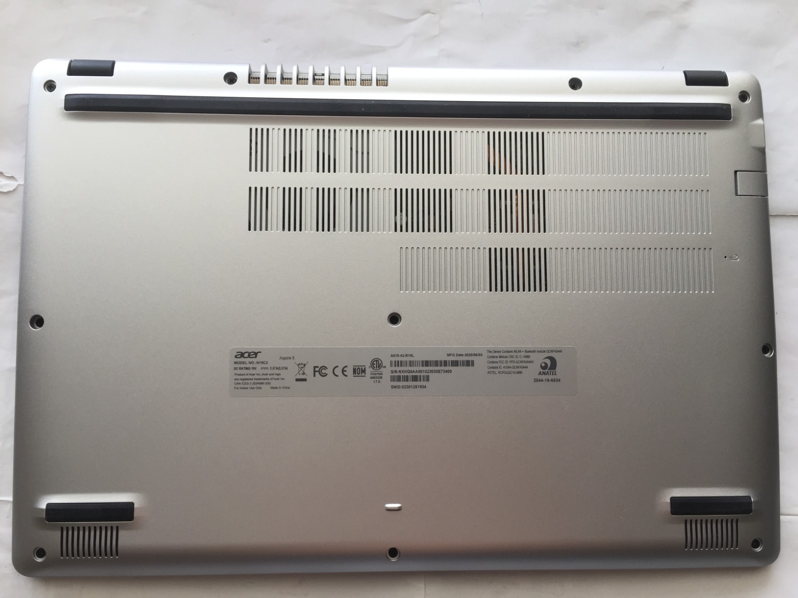 acer Aspire 5, 15.6 ” FHD IPS, Ryzen 3, 4GB/128GB, Win 10, A515-43-R19L, READ